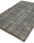 5 x 8 Grey Overdyed Rug - 3693