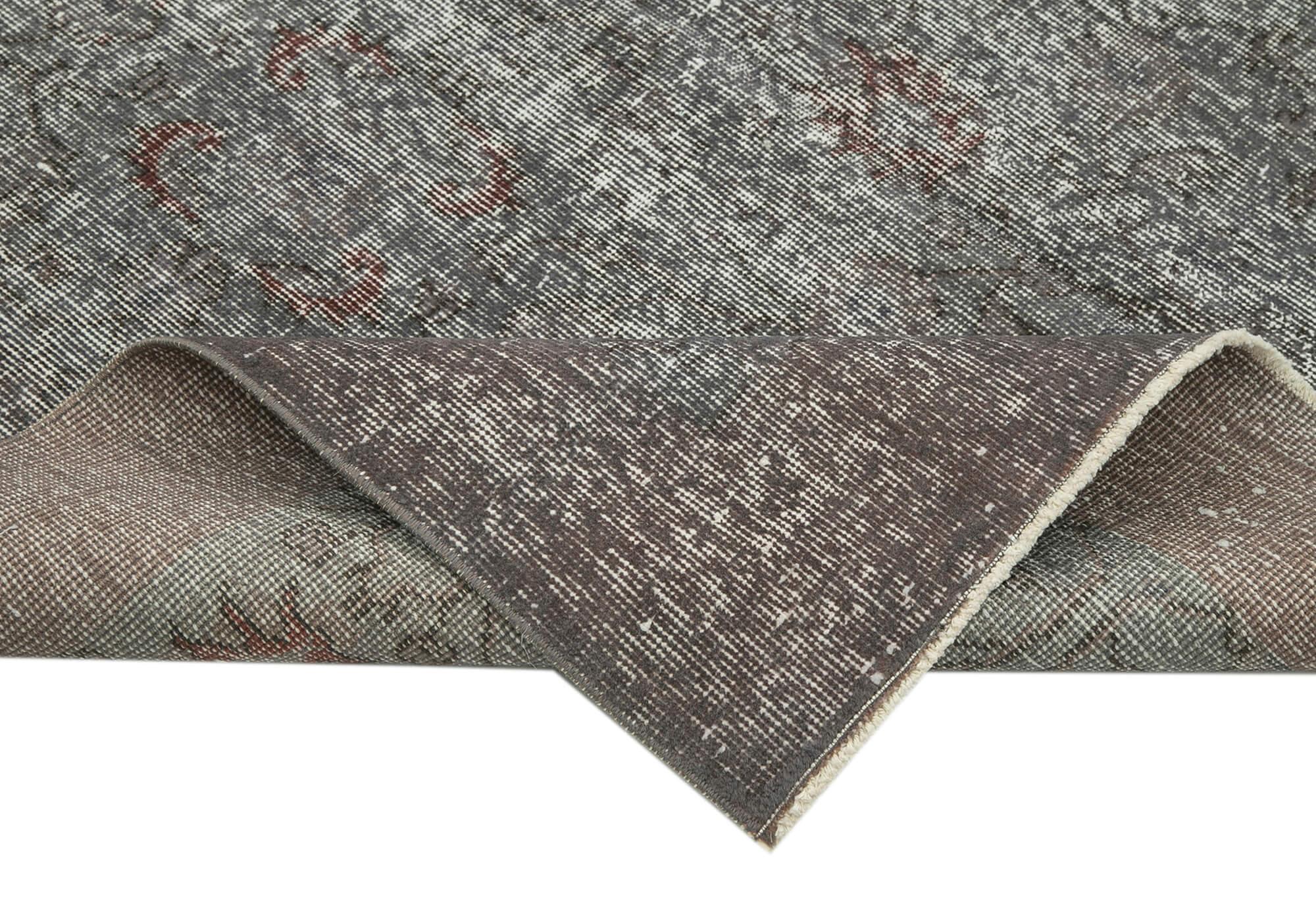 5 x 8 Grey Overdyed Rug - 3693