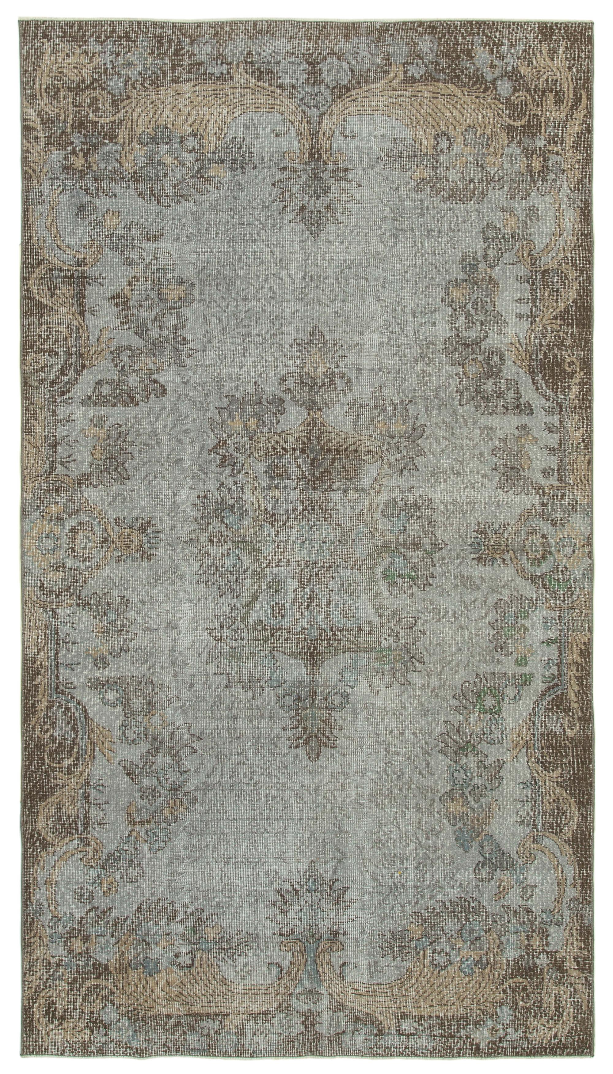 5 x 9 Grey Overdyed Rug - 3695