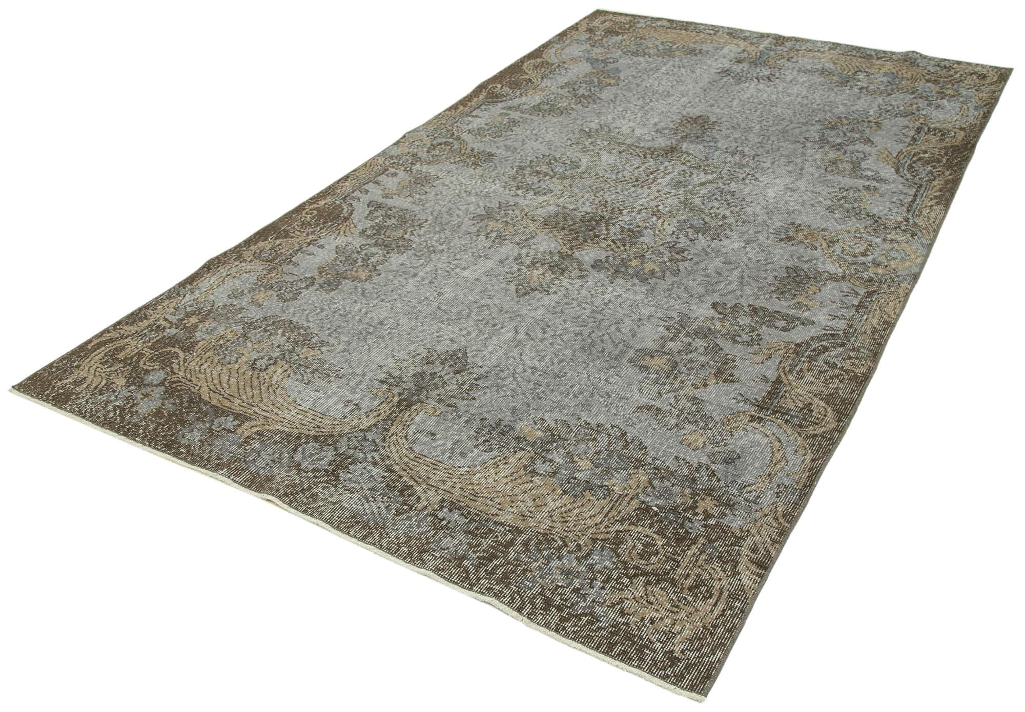 5 x 9 Grey Overdyed Rug - 3695