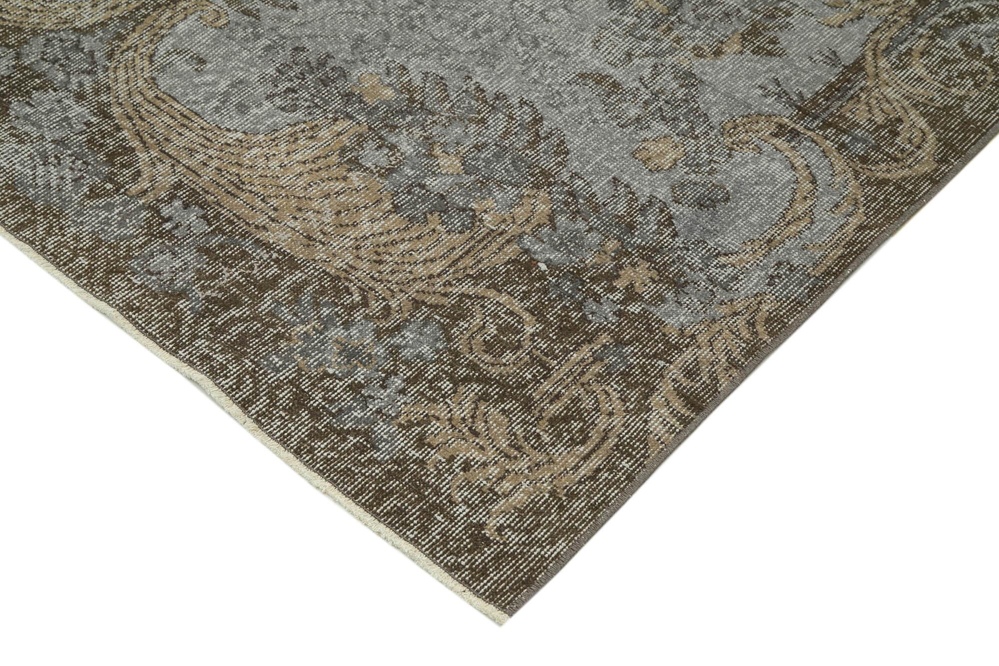 5 x 9 Grey Overdyed Rug - 3695