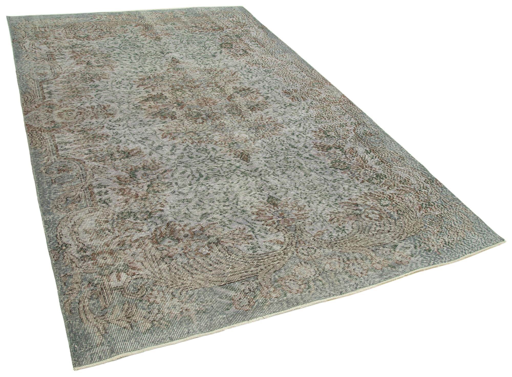 6 x 9 Grey Overdyed Rug - 3696