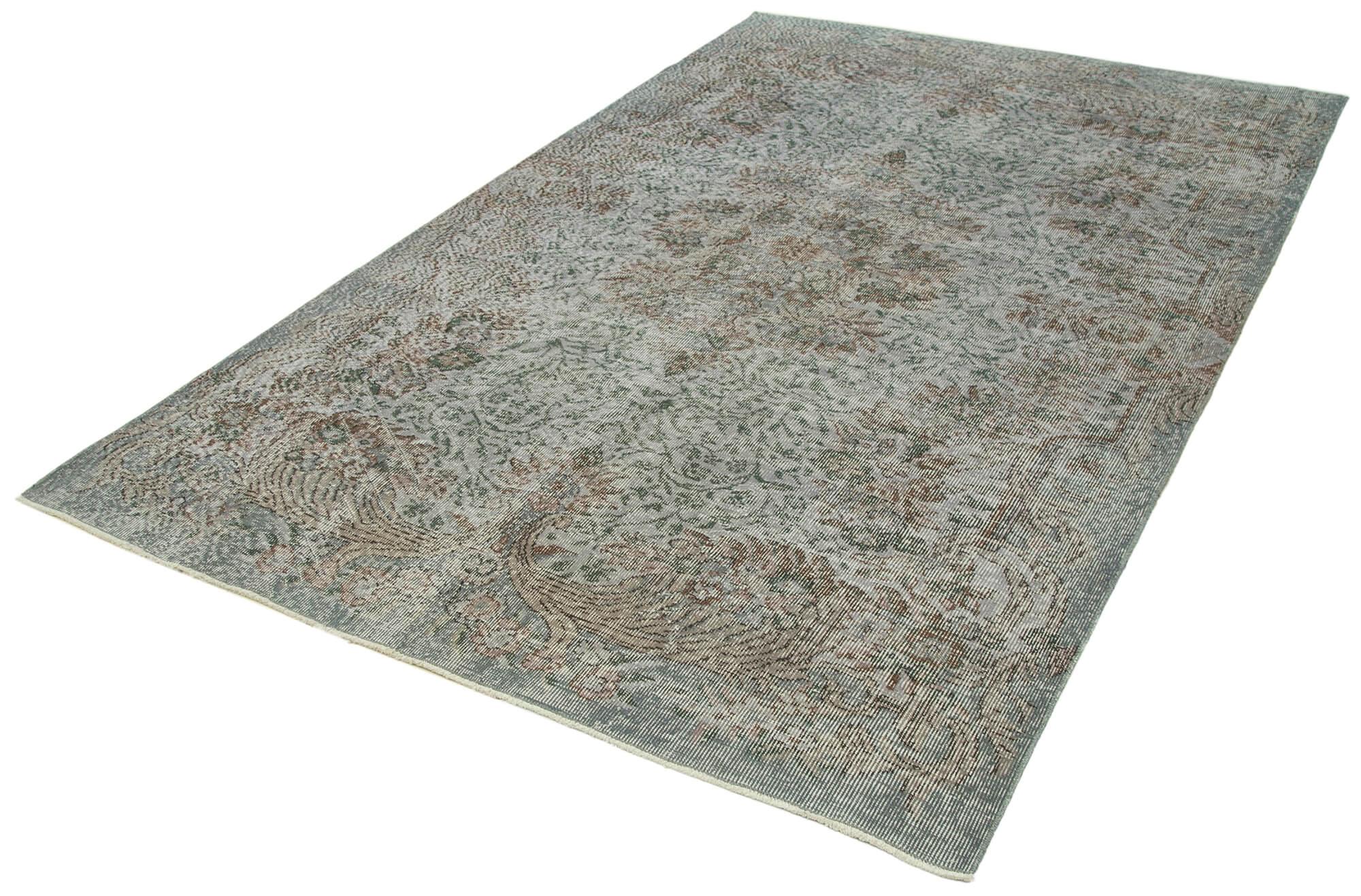 6 x 9 Grey Overdyed Rug - 3696