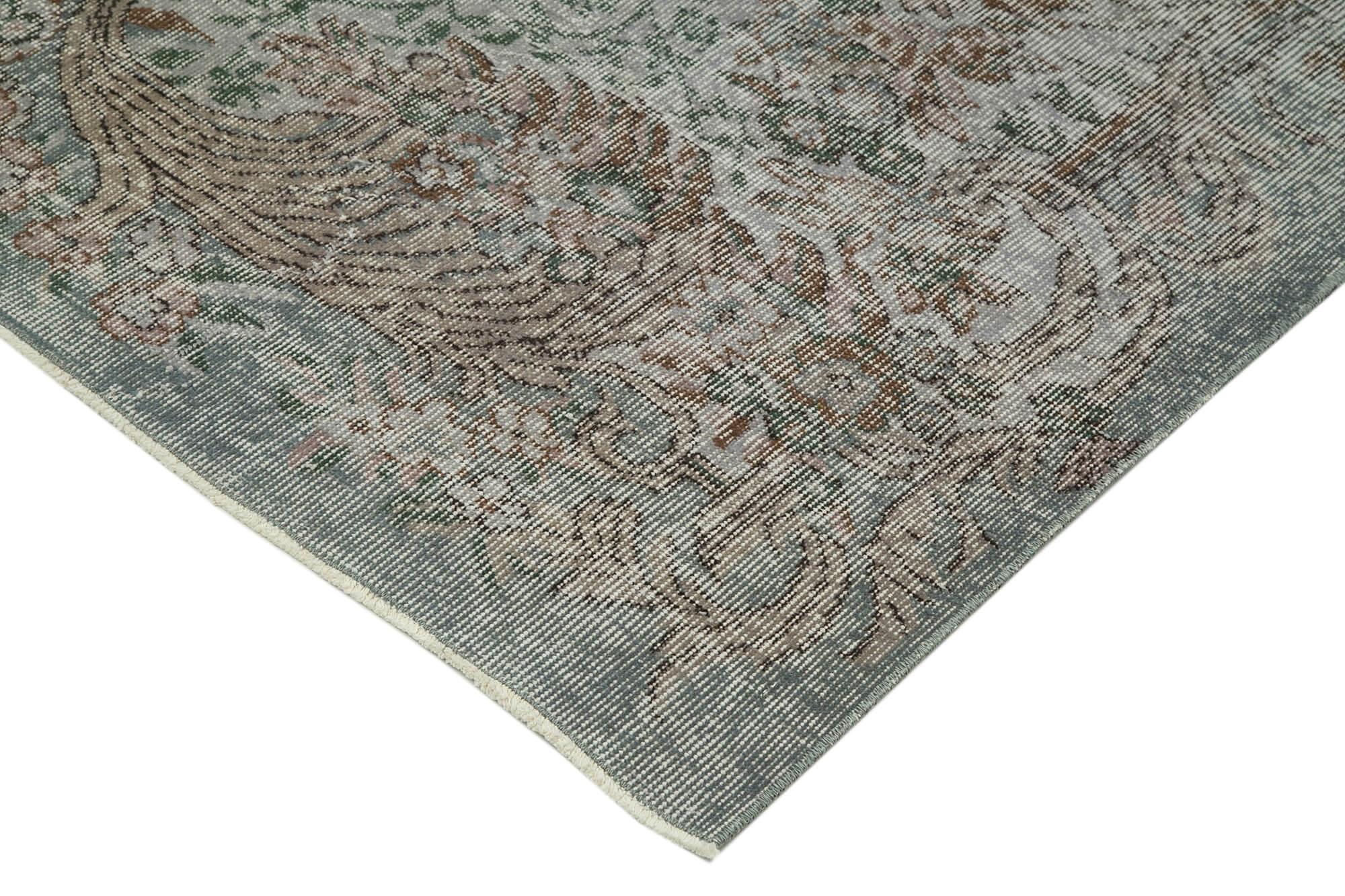 6 x 9 Grey Overdyed Rug - 3696