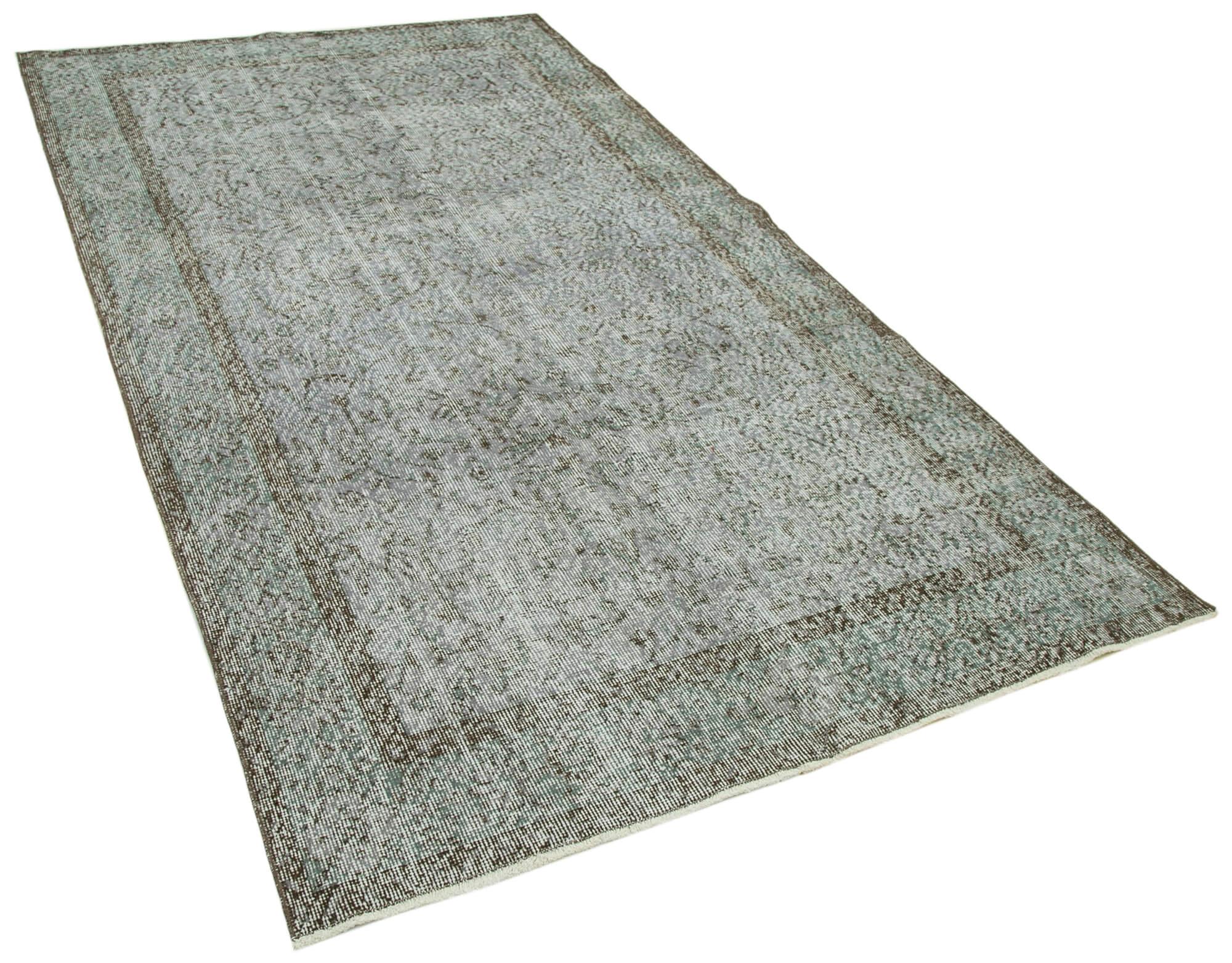 5 x 8 Grey Overdyed Rug - 3697