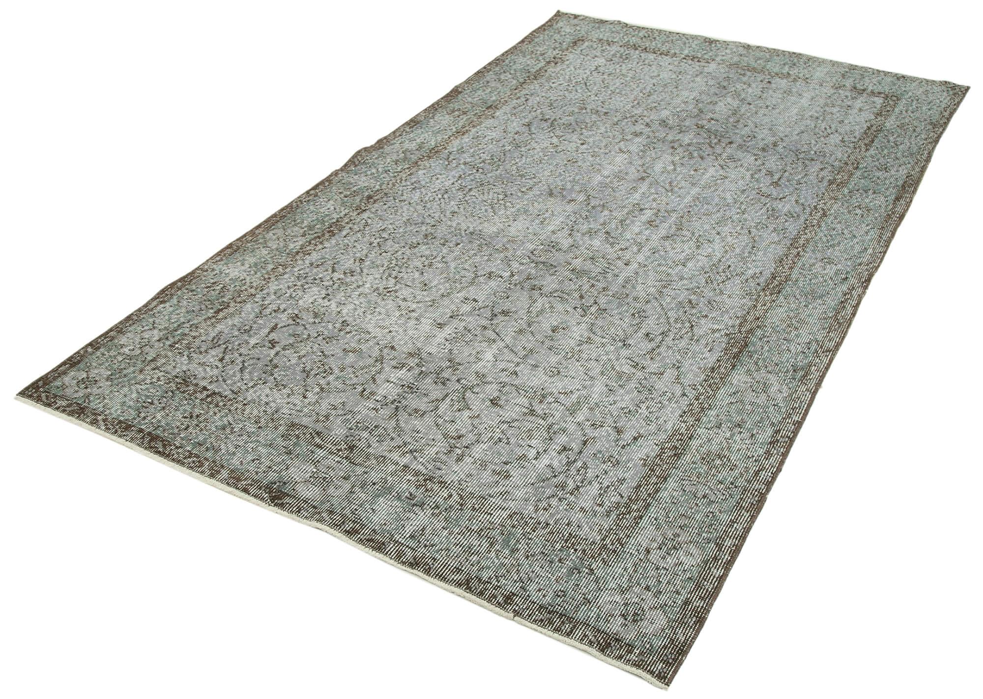 5 x 8 Grey Overdyed Rug - 3697