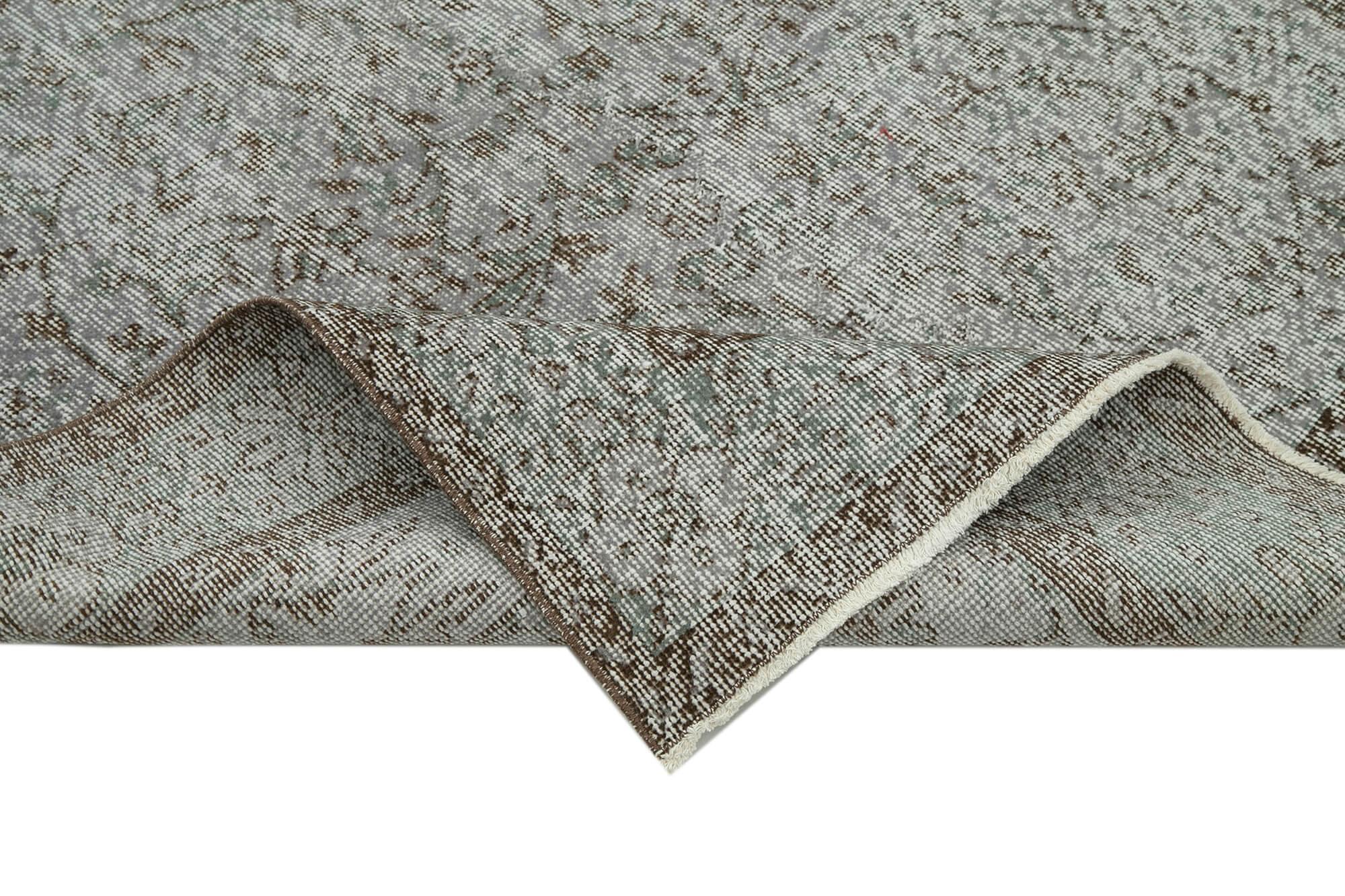 5 x 8 Grey Overdyed Rug - 3697