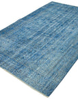 5 x 9 Blue Overdyed Rug - 3701