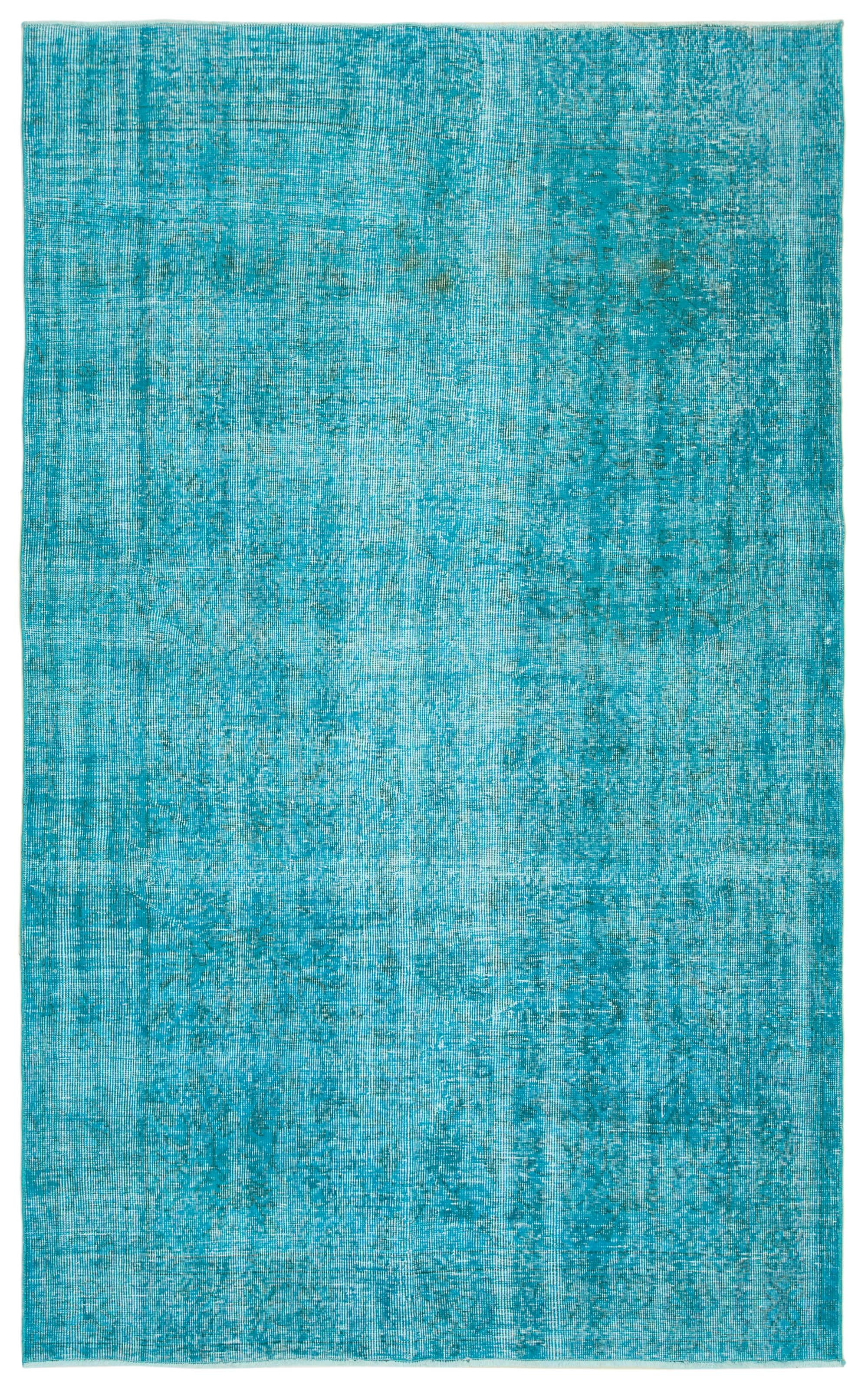 5 x 8 Turquoise Overdyed Rug - 3708