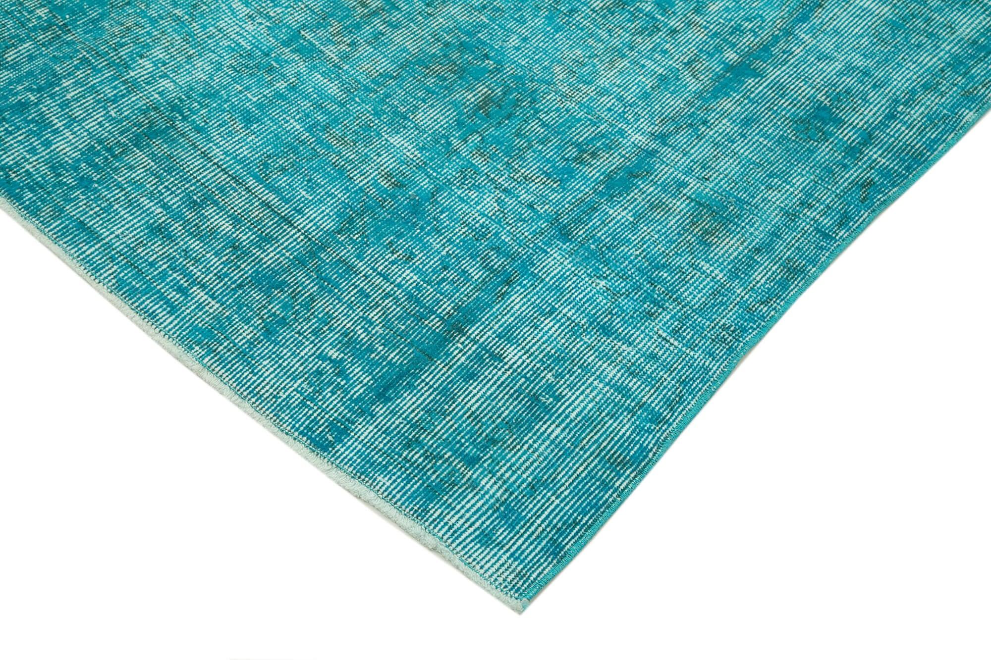 5 x 8 Turquoise Overdyed Rug - 3708