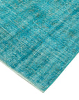 5 x 8 Turquoise Overdyed Rug - 3708