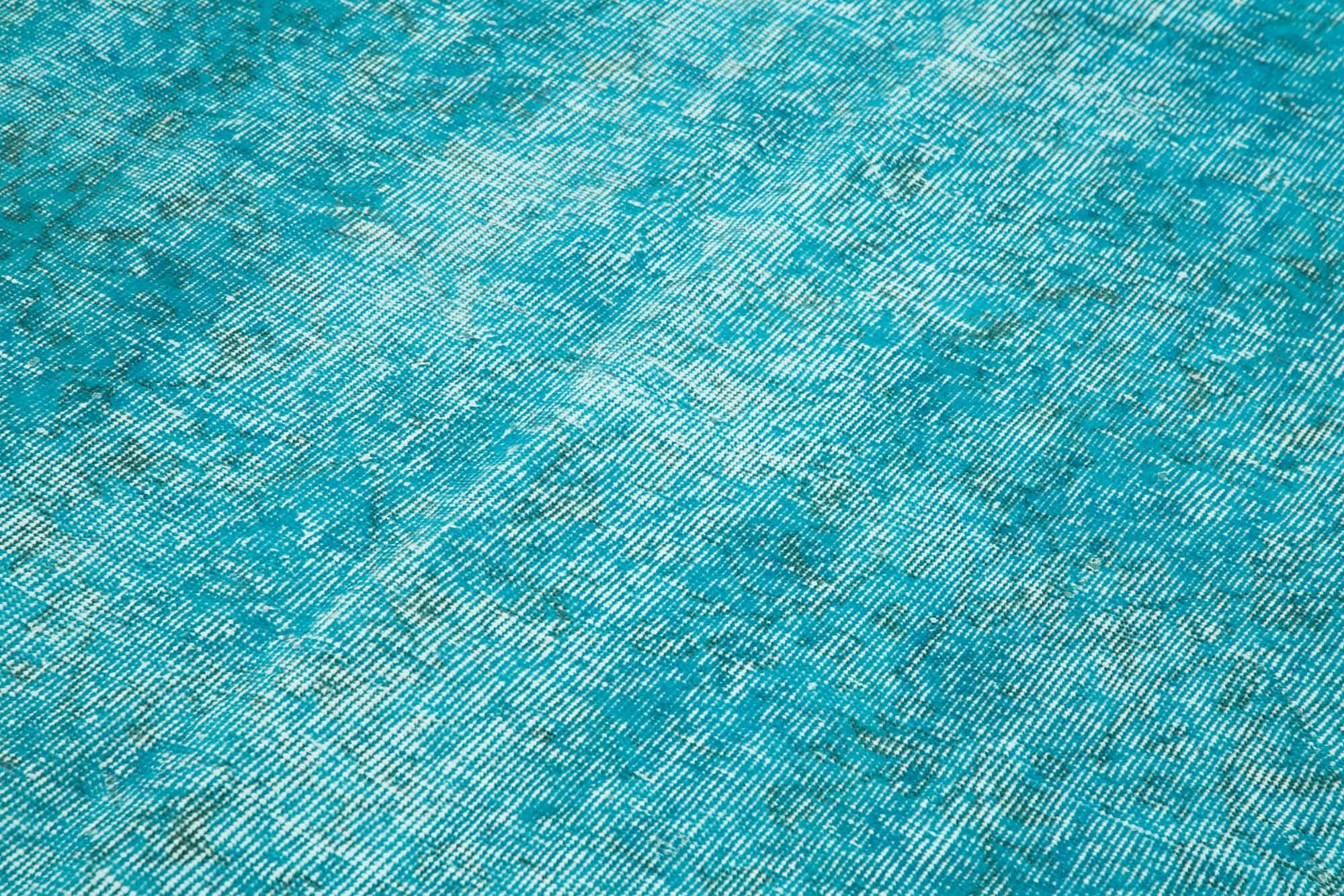 5 x 8 Turquoise Overdyed Rug - 3708