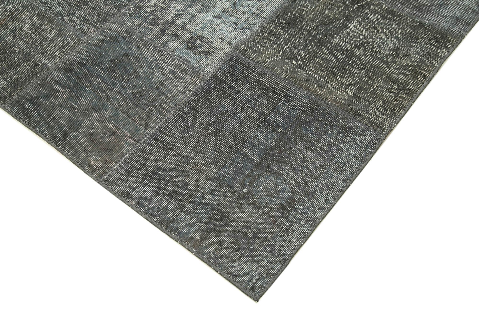 8 x 11 Grey Patchwork Rug- 3714