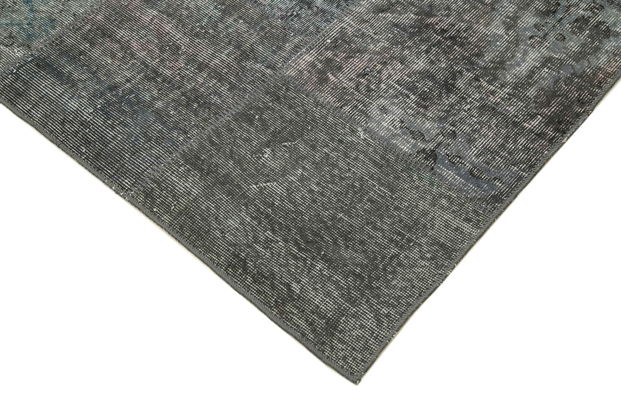 8 x 11 Grey Patchwork Rug- 3727