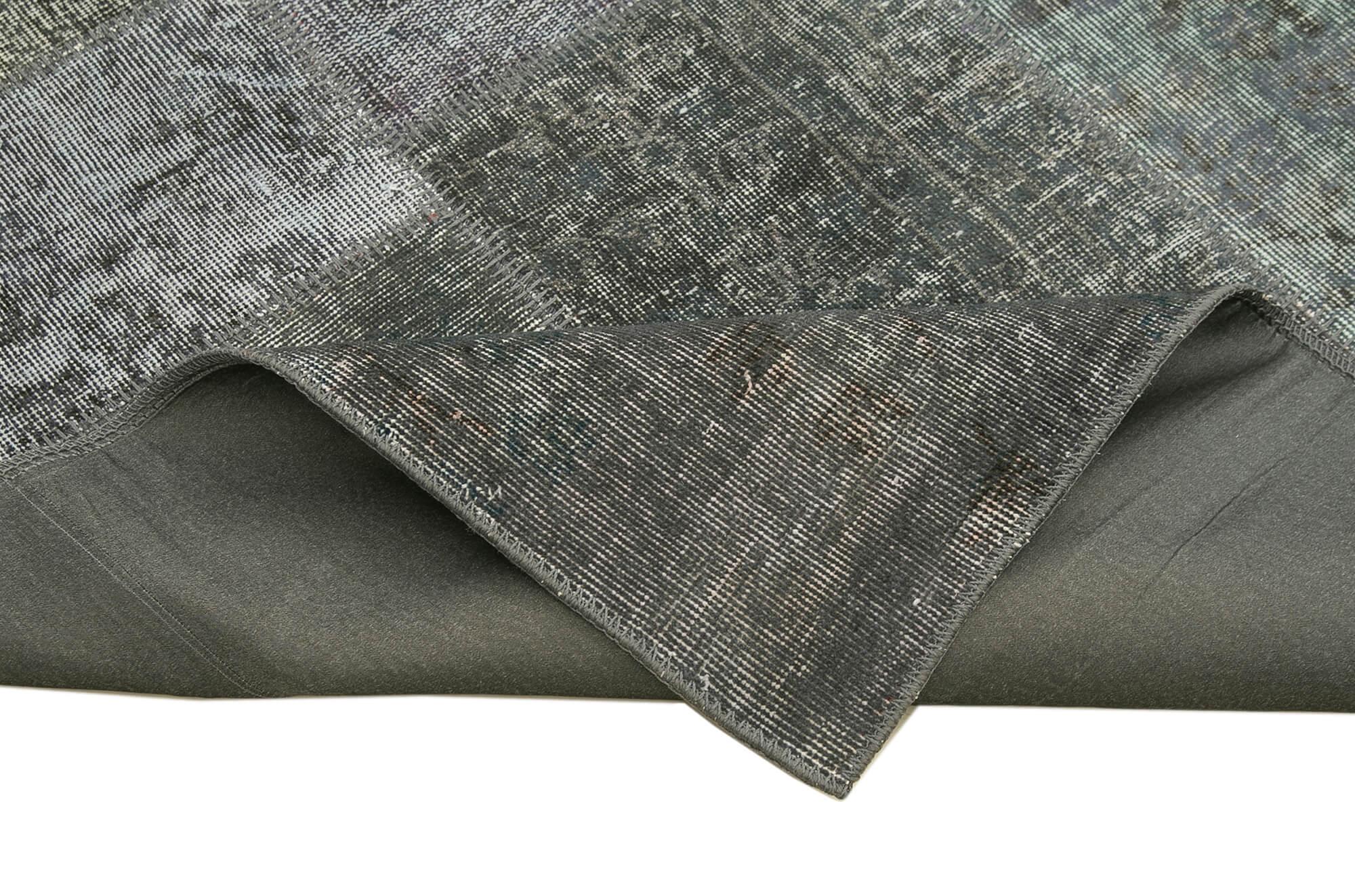 8 x 11 Grey Patchwork Rug- 3728