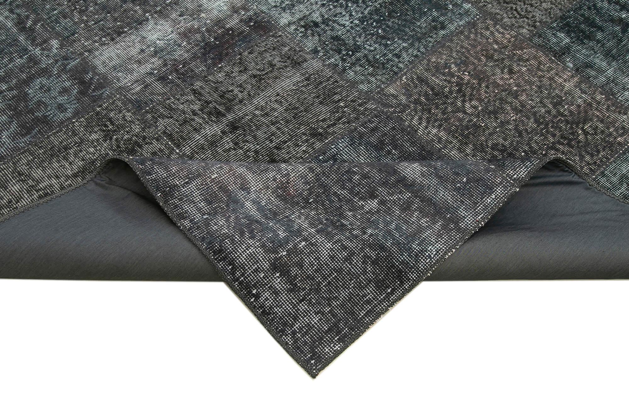 8 x 12 Grey Patchwork Rug- 3736