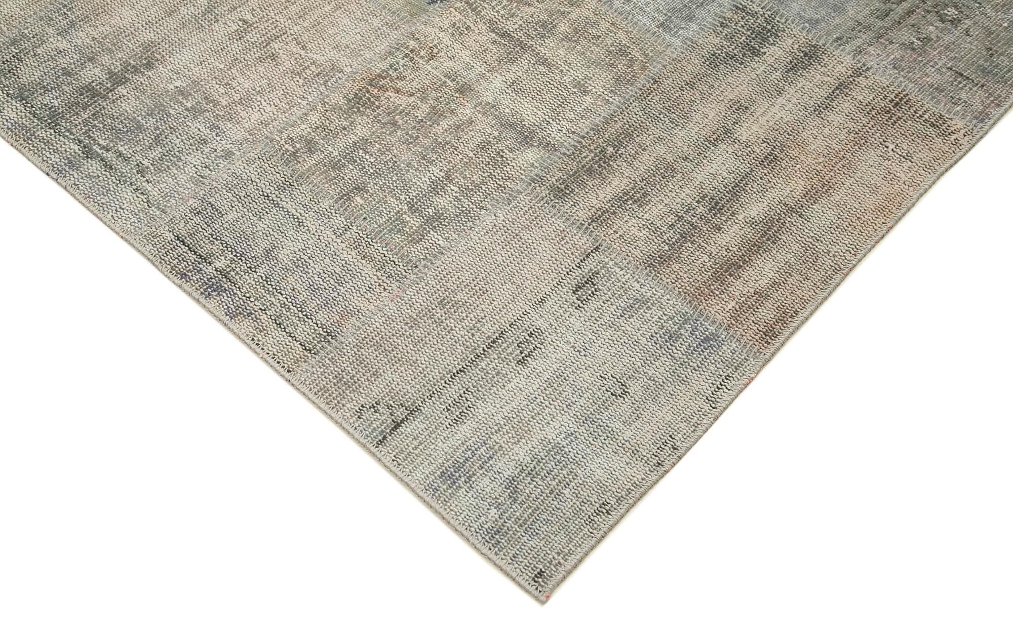 8 x 12 Grey Patchwork Rug- 3738