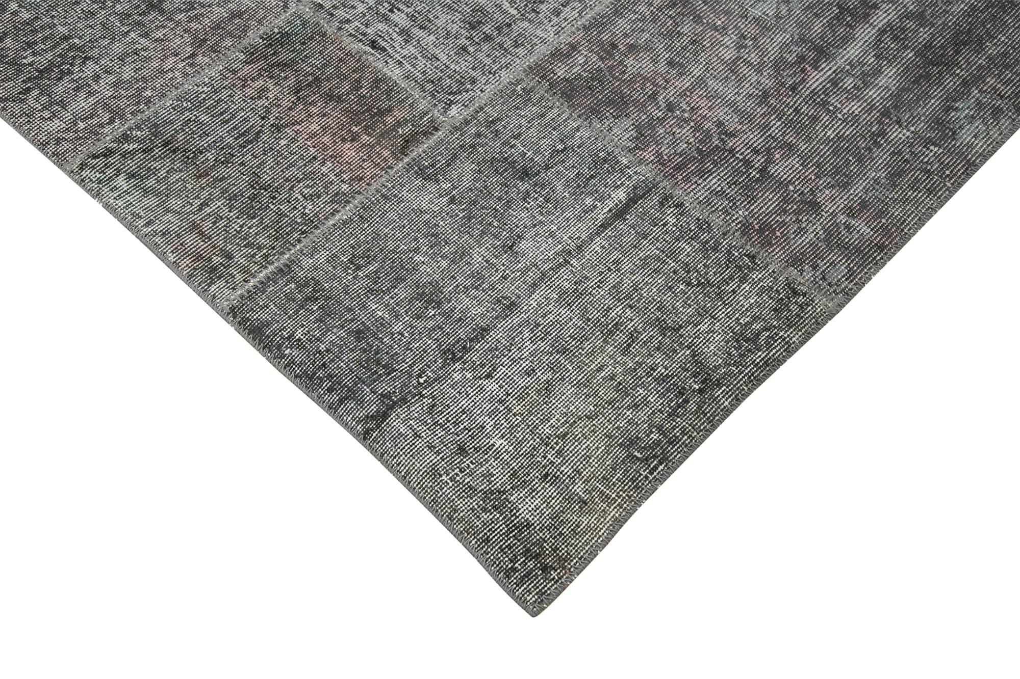 8 x 12 Grey Patchwork Rug- 3747