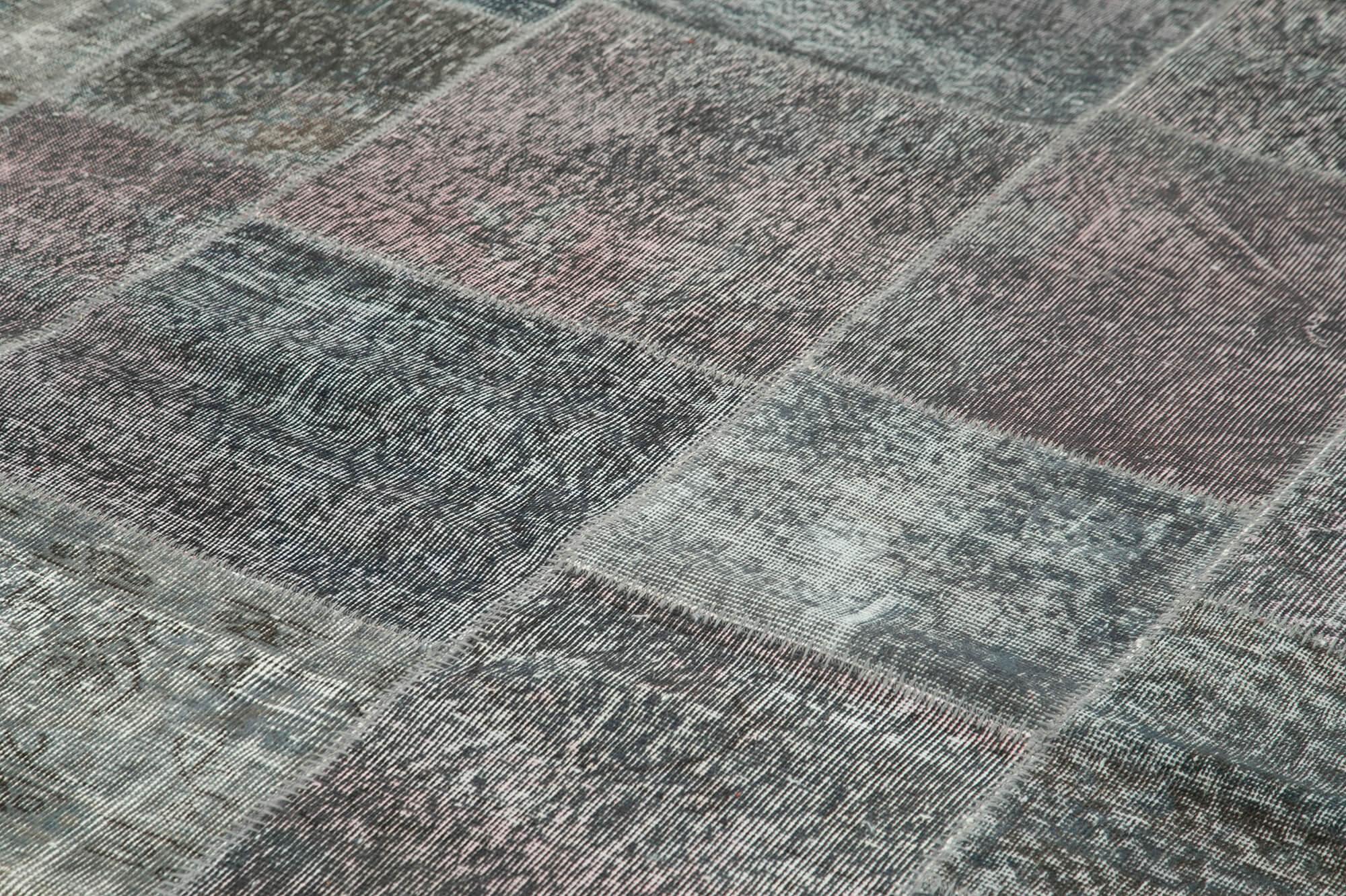 8 x 12 Grey Patchwork Rug- 3747