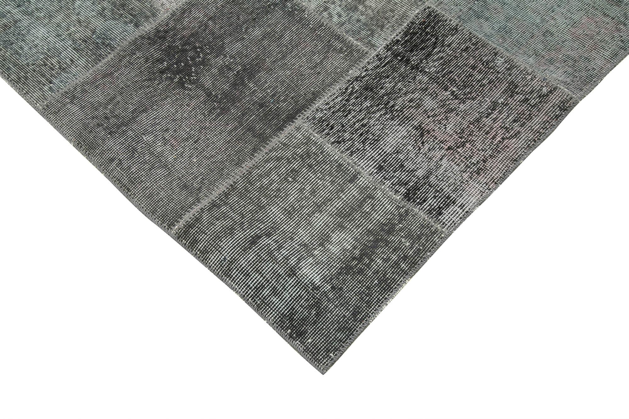 8 x 12 Grey Patchwork Rug- 3749