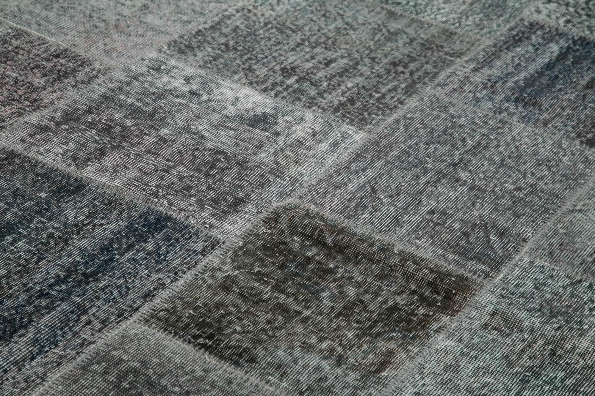 8 x 12 Grey Patchwork Rug- 3749