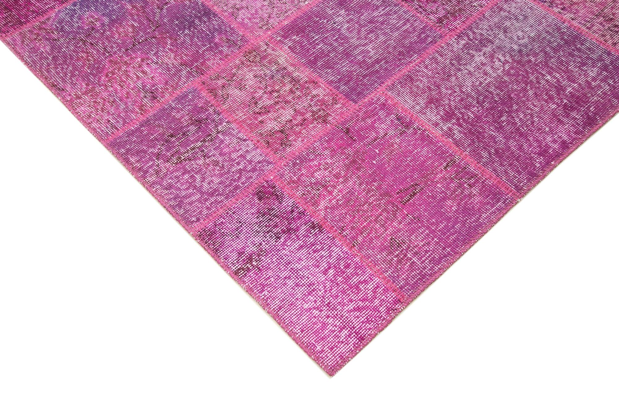 8 x 11 Pink Patchwork Rug- 3790