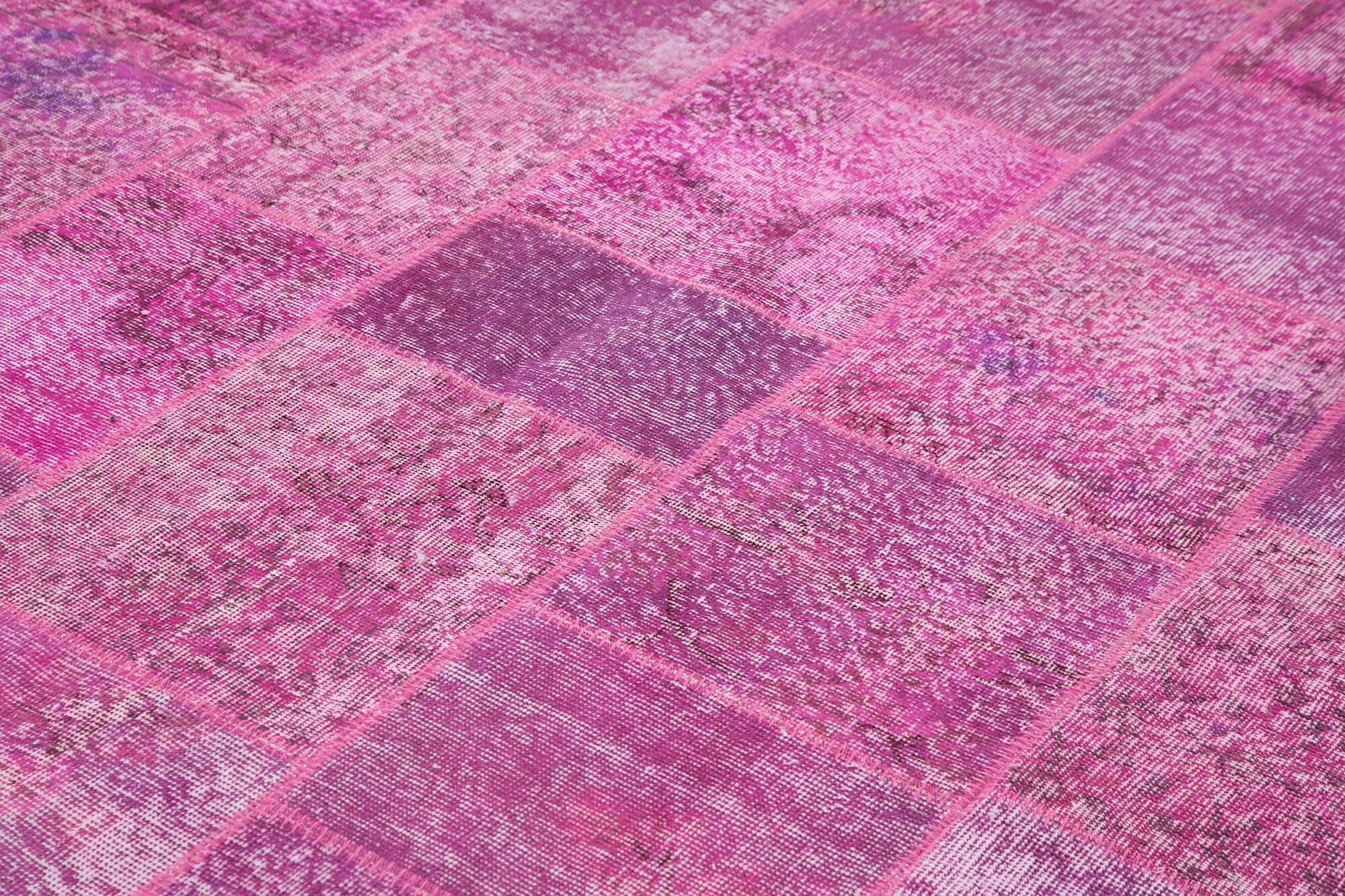 8 x 11 Pink Patchwork Rug- 3790