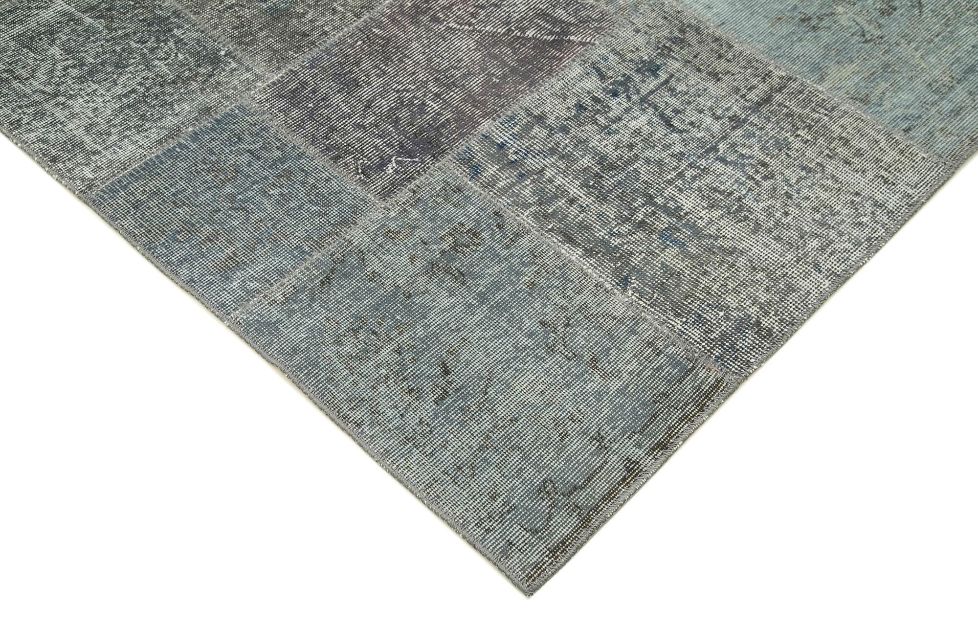 8 x 11 Grey Patchwork Rug- 3791