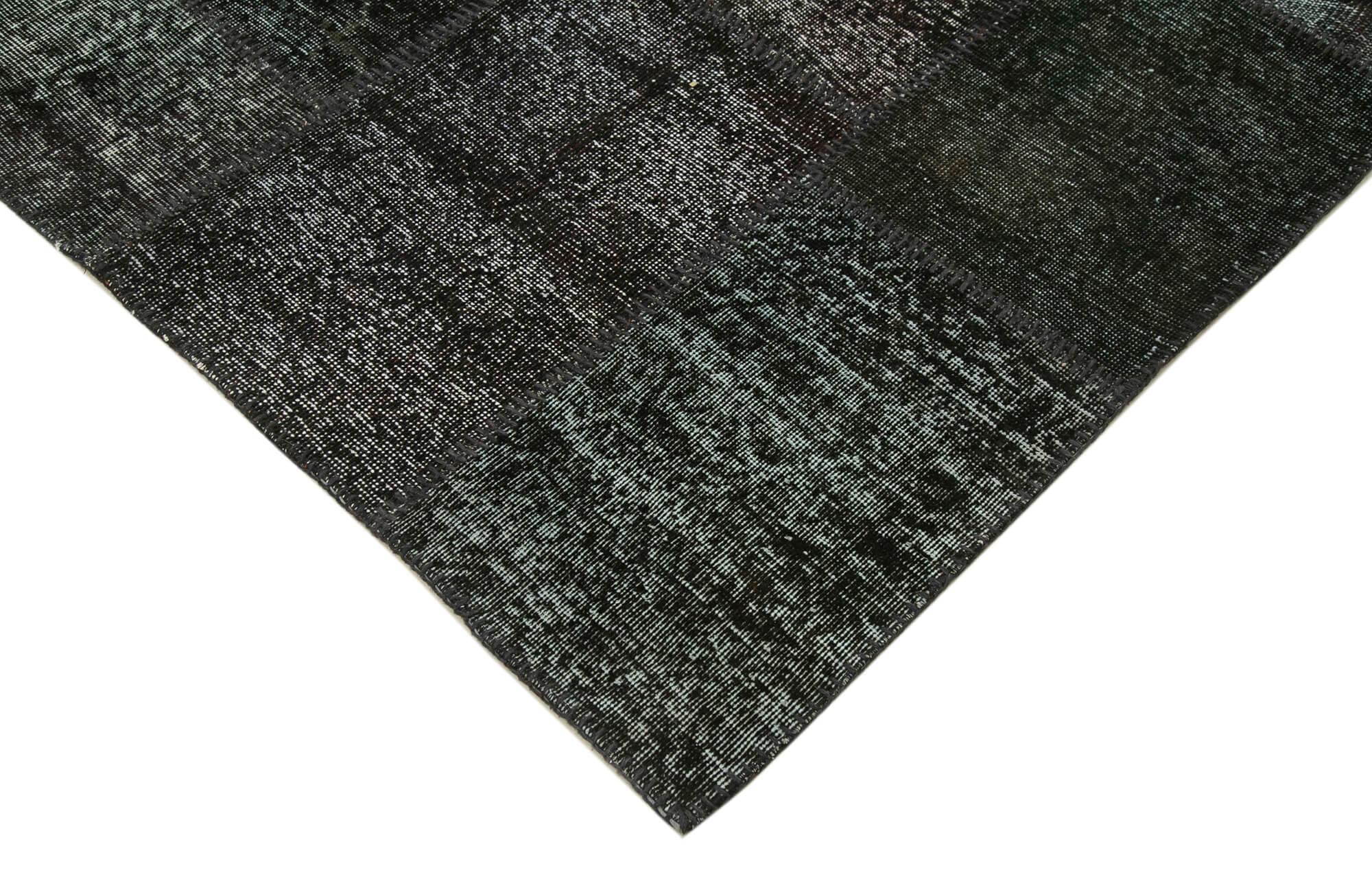 8 x 12 Black Patchwork Rug- 3794