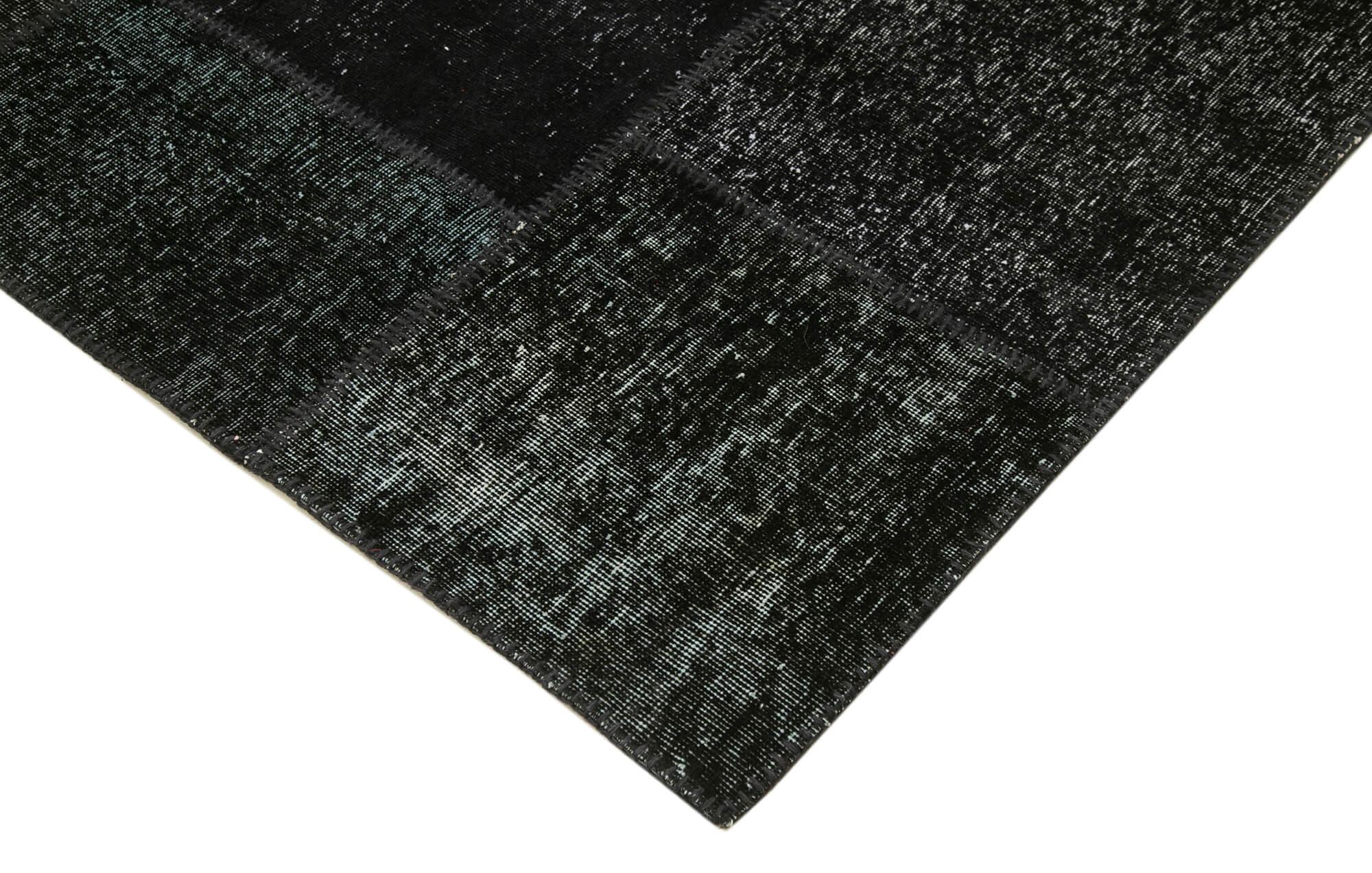 8 x 12 Black Patchwork Rug- 3795