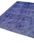 7 x 11 Blue Overdyed Rug - 3801