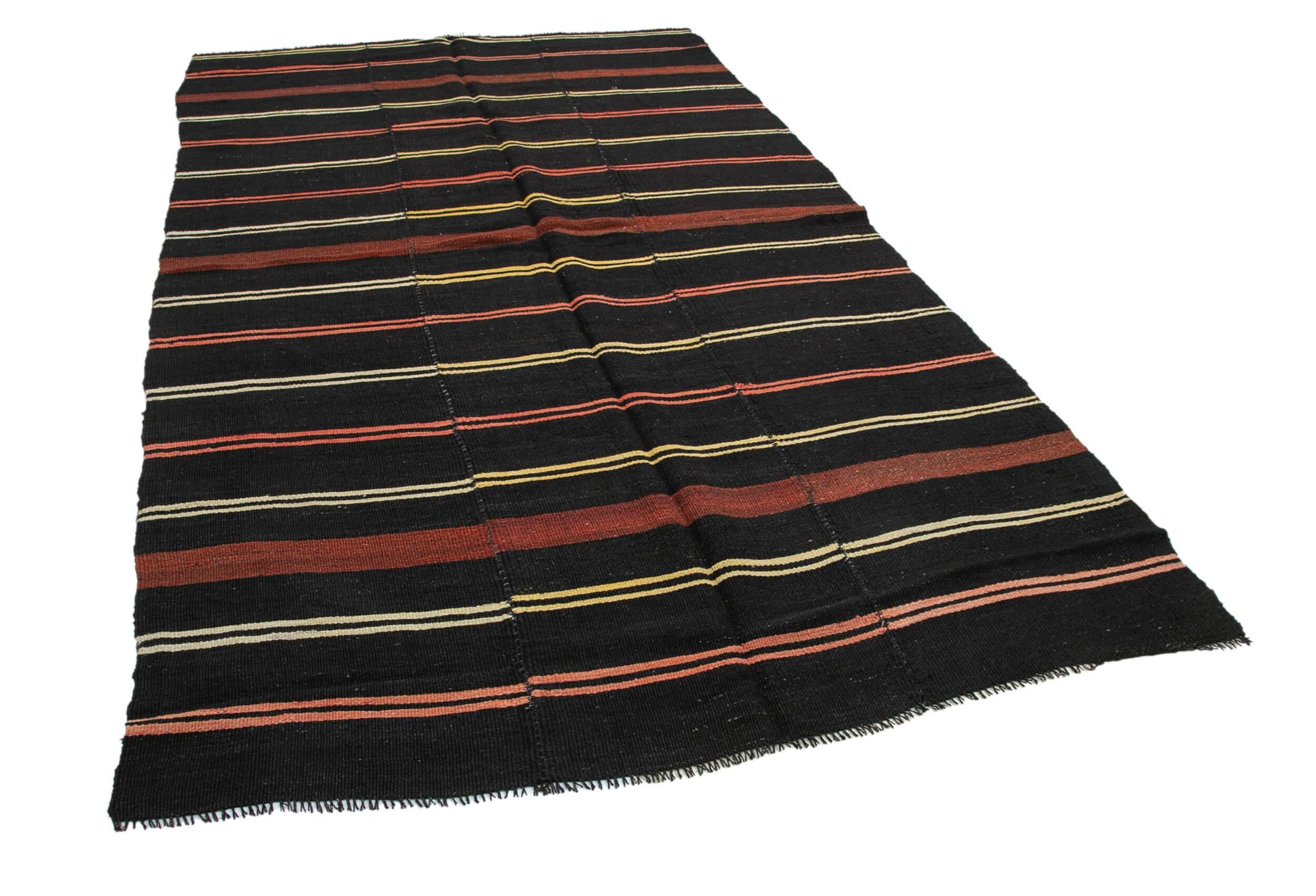 6 x 10 Brown Vintage Turkish Kilim Rug - 3823