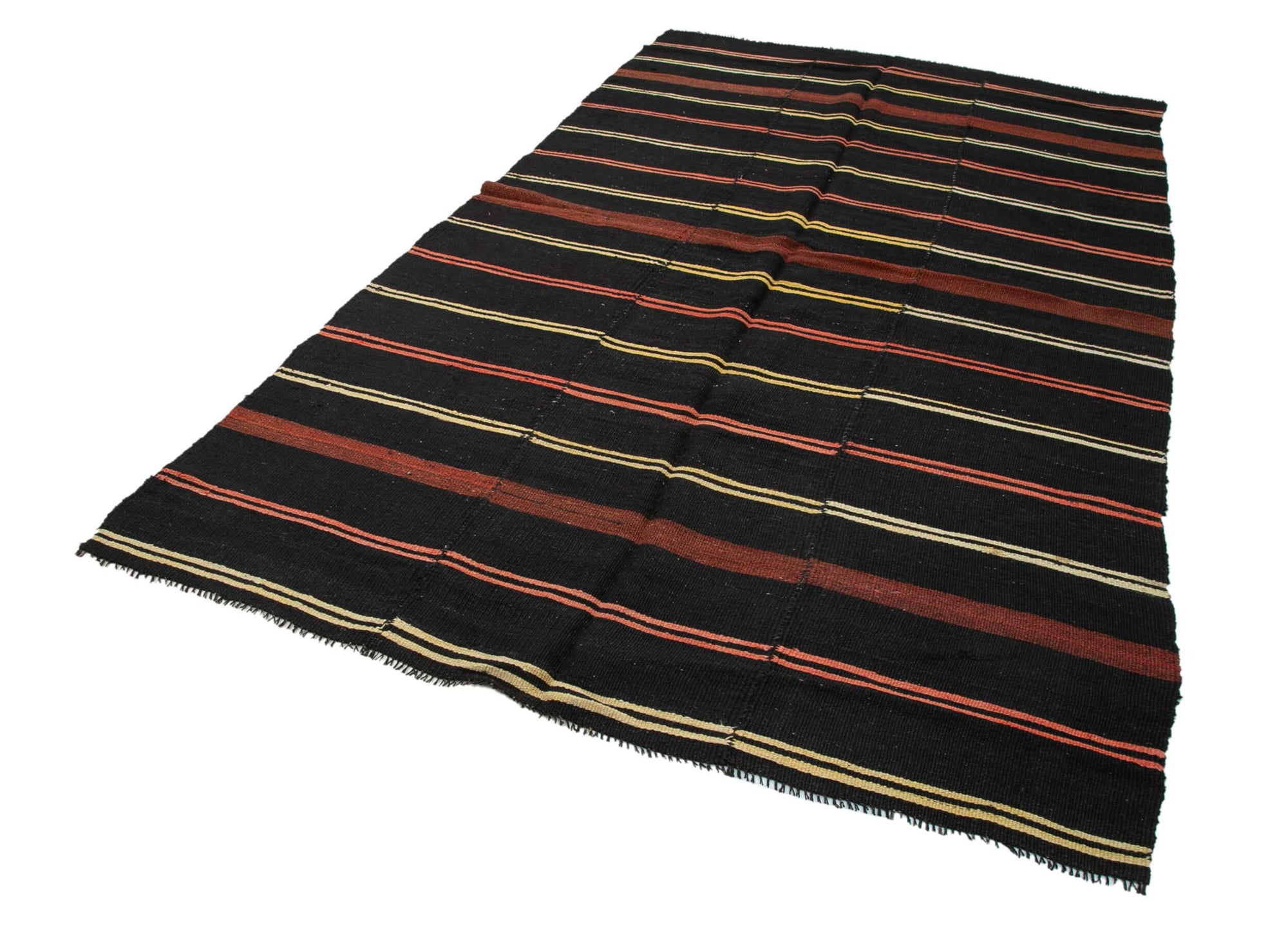 6 x 10 Brown Vintage Turkish Kilim Rug - 3823