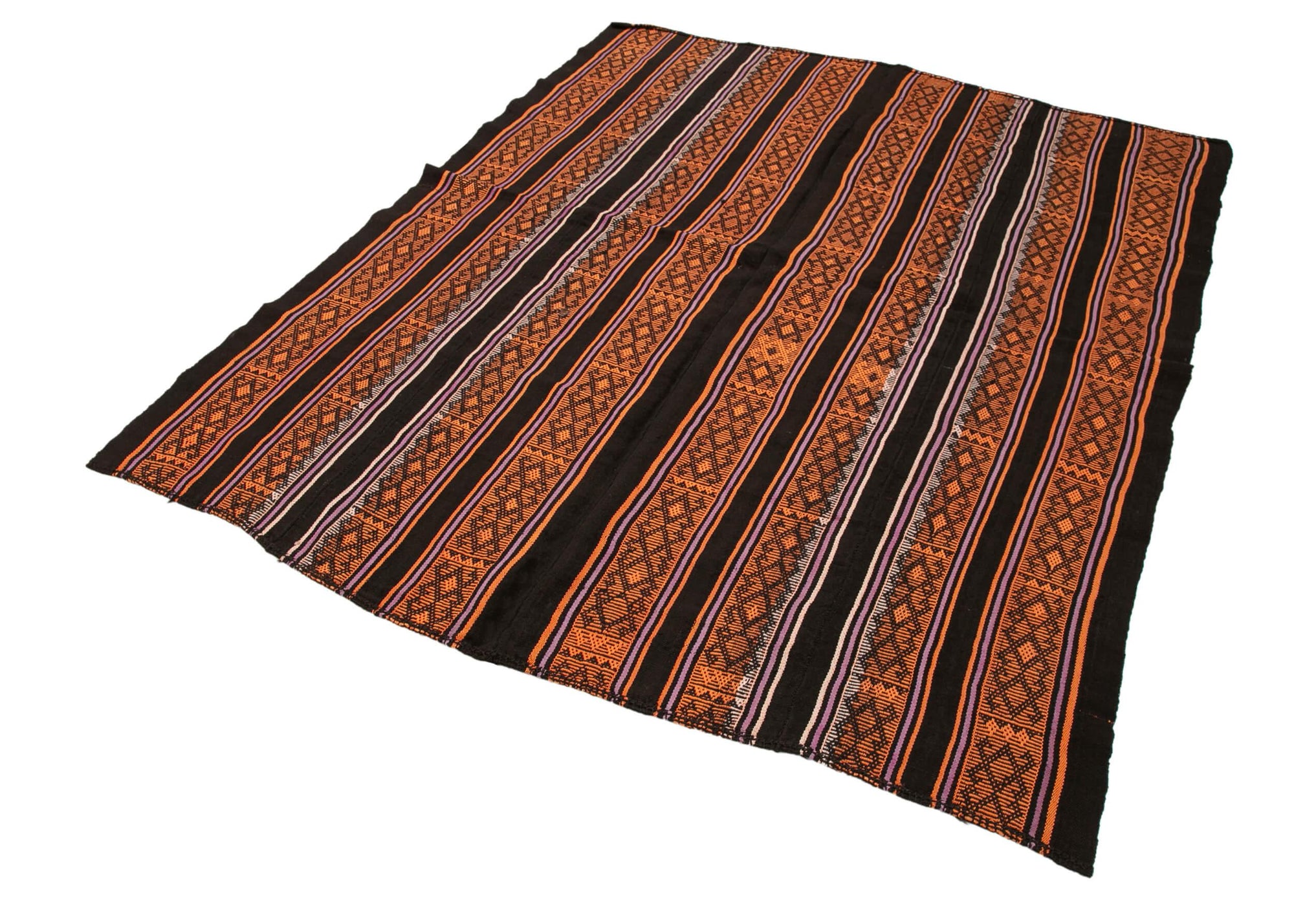 6 x 7 Brown Vintage Turkish Kilim Rug - 3813