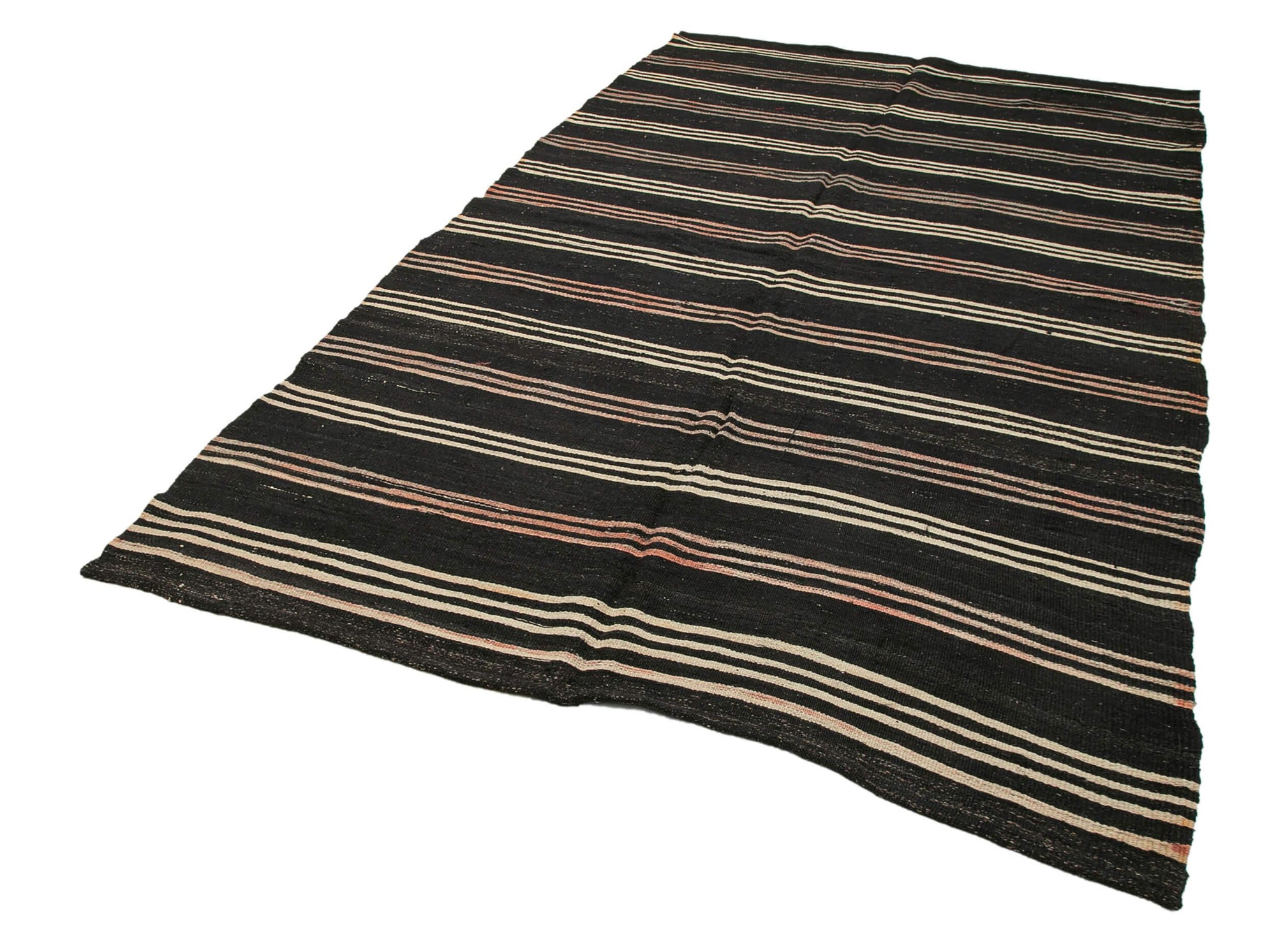 6 x 11 Brown Vintage Turkish Kilim Rug - 3820