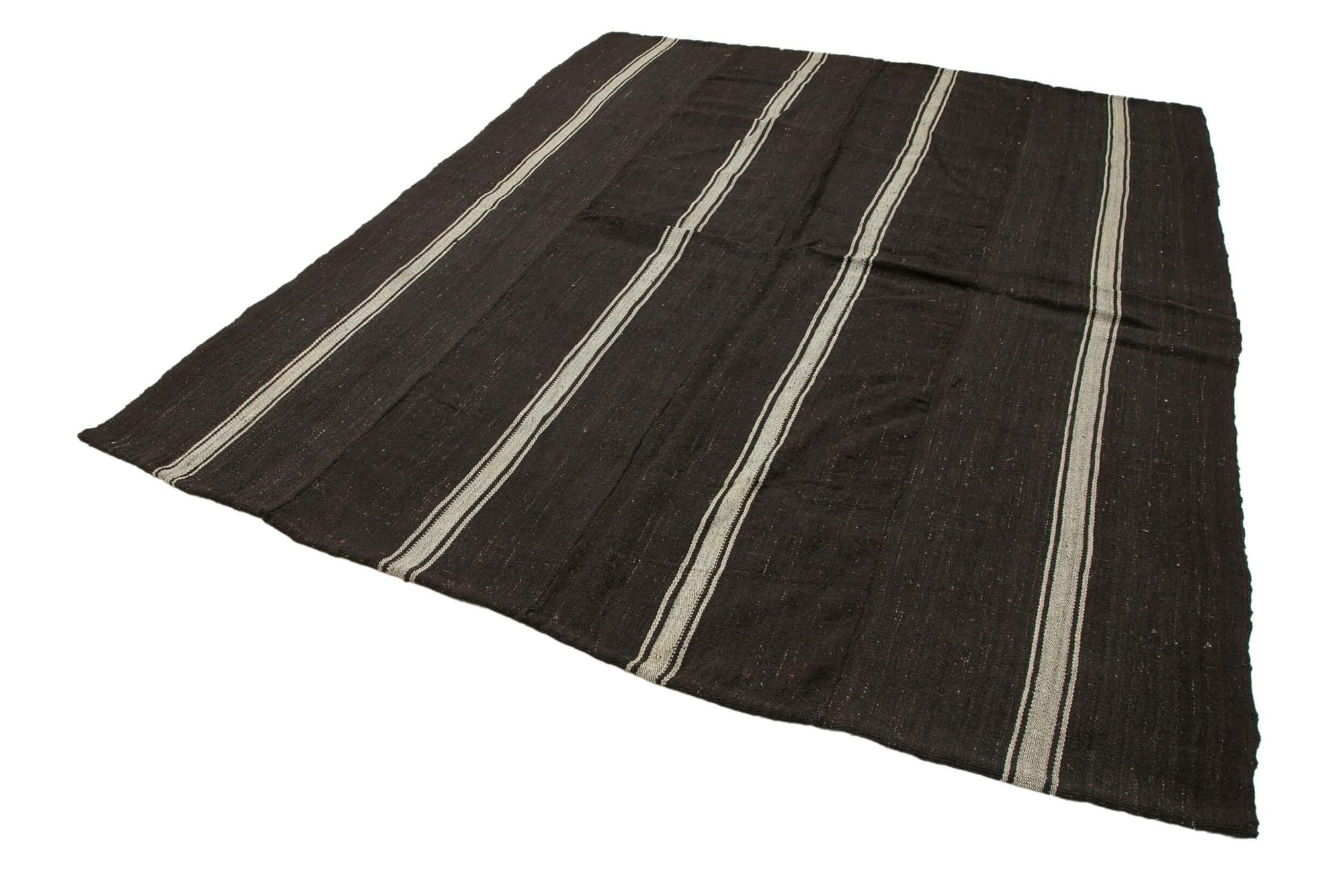 7 x 9 Brown Vintage Turkish Kilim Rug - 3826