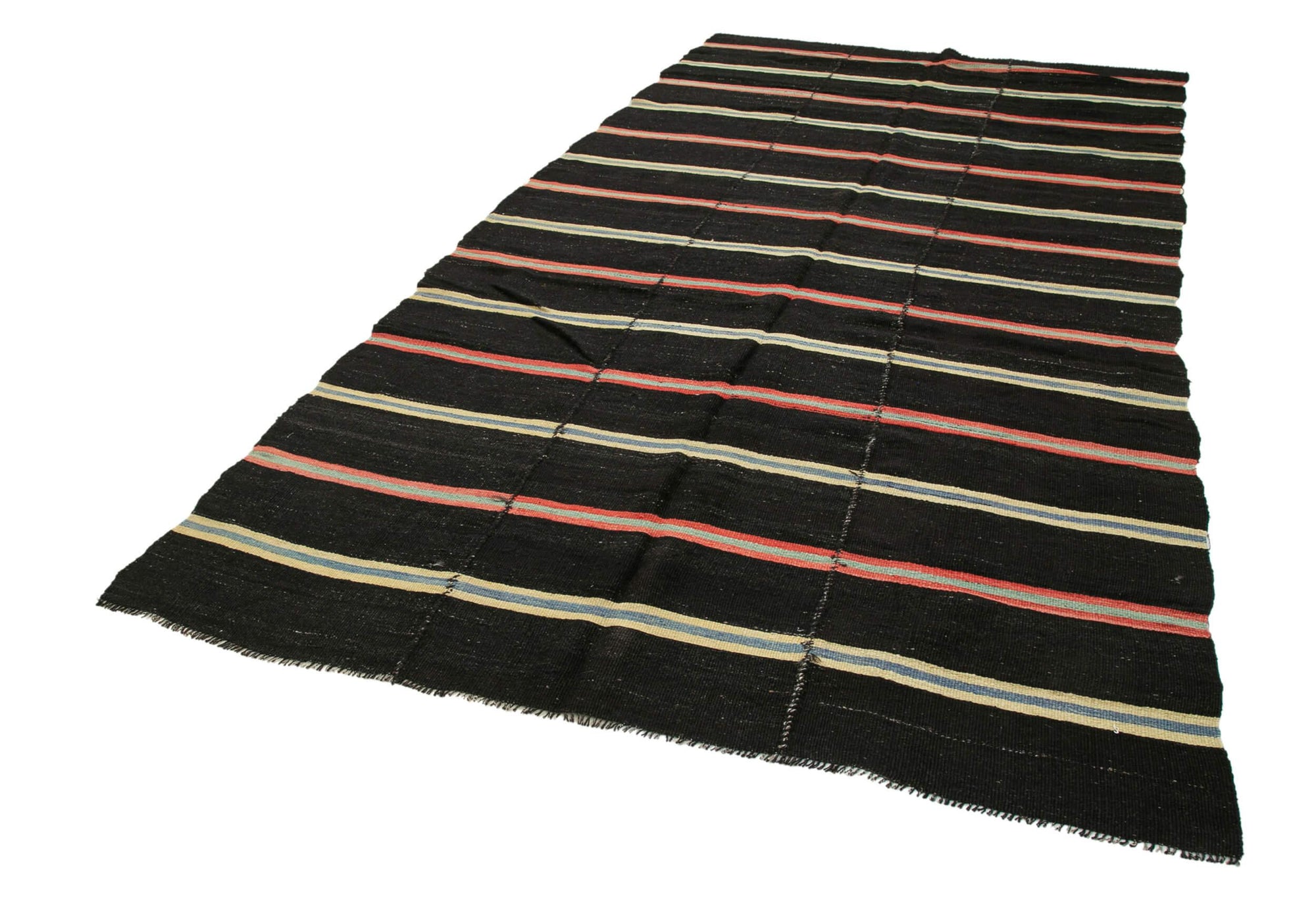 7 x 12 Brown Vintage Turkish Kilim Rug - 3831