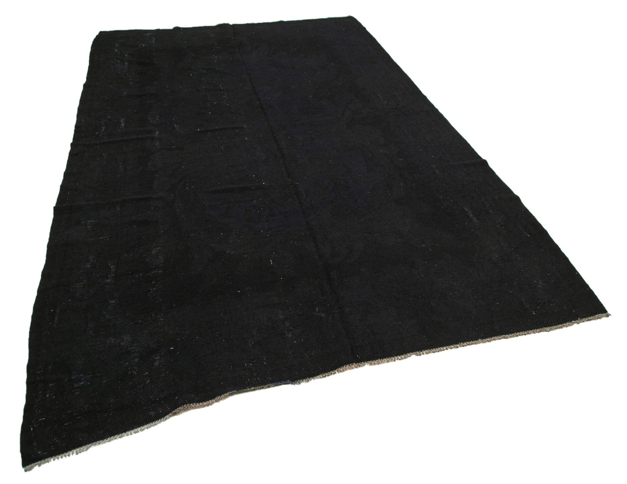 6 x 10 Black Vintage Turkish Kilim Rug - 3878