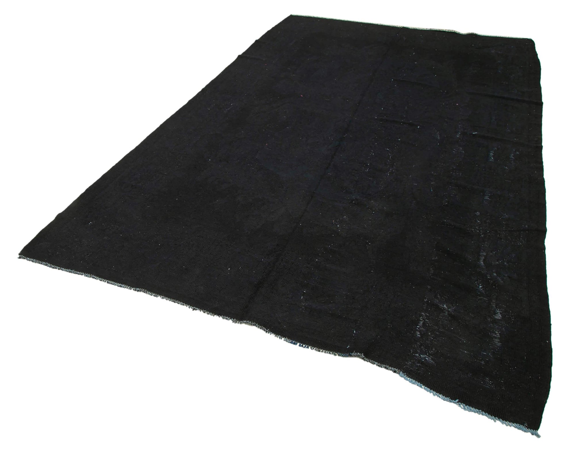 6 x 10 Black Vintage Turkish Kilim Rug - 3878