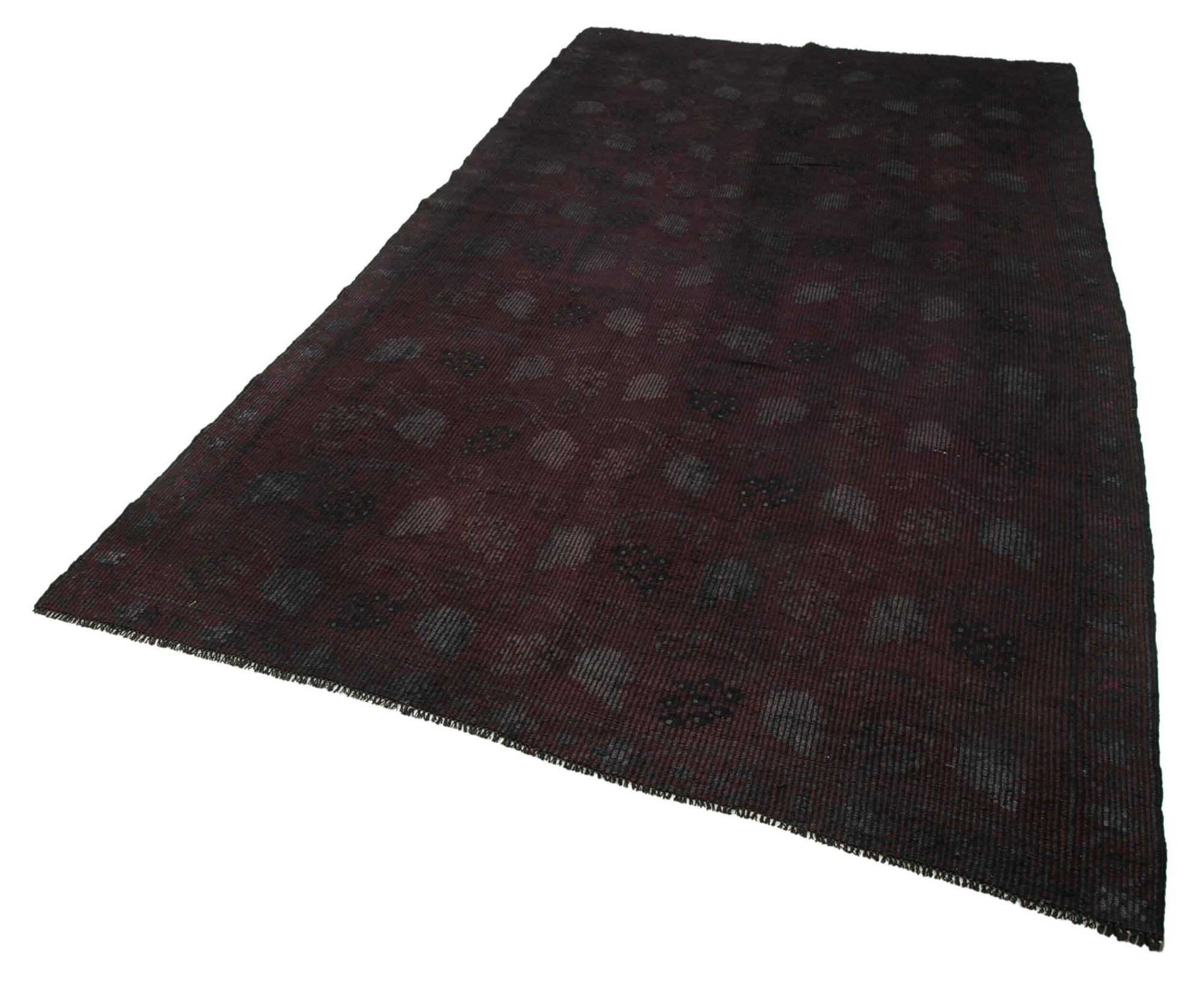 6 x 11 Brown Vintage Turkish Kilim Rug - 3887