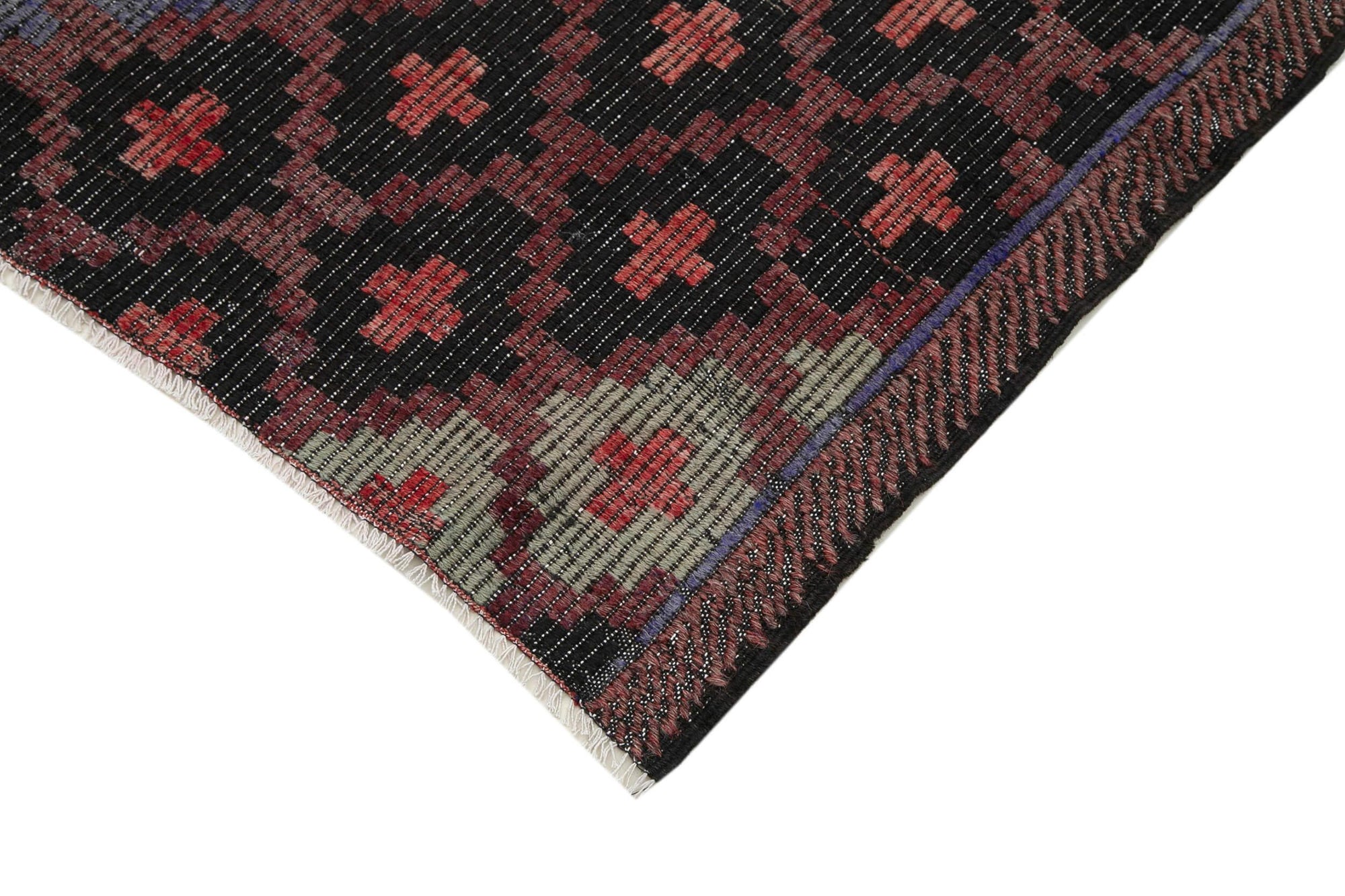 7 x 10 Brown Vintage Turkish Kilim Rug - 3896