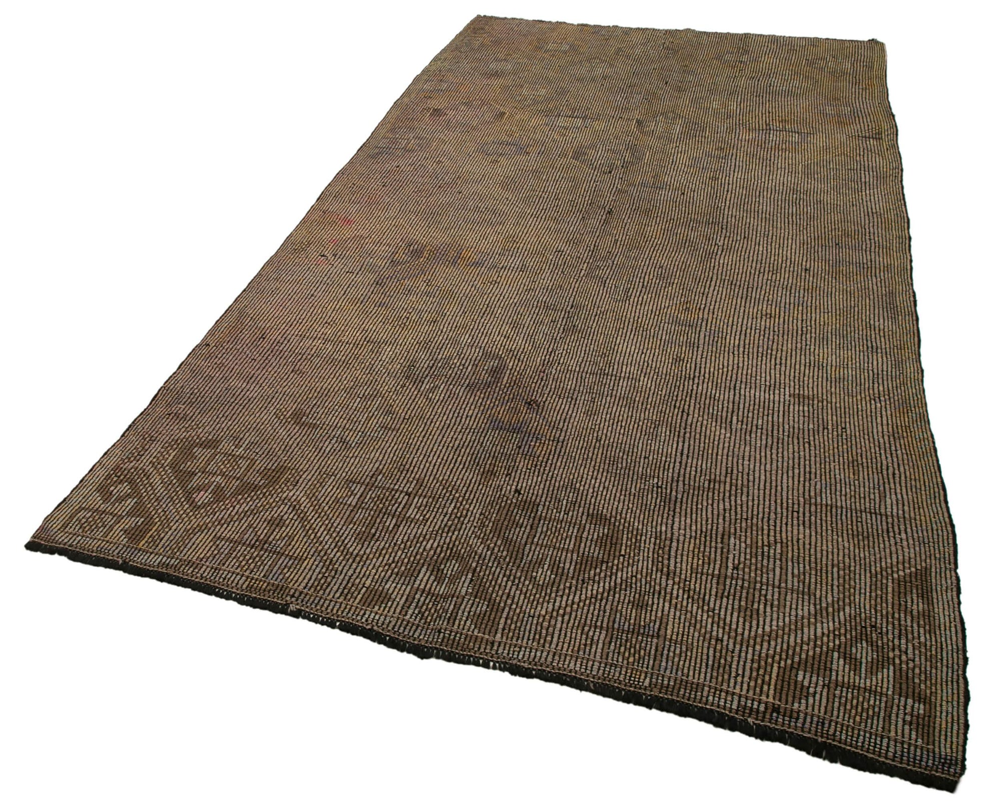 5 x 11 Beige Vintage Turkish Kilim Rug - 3921