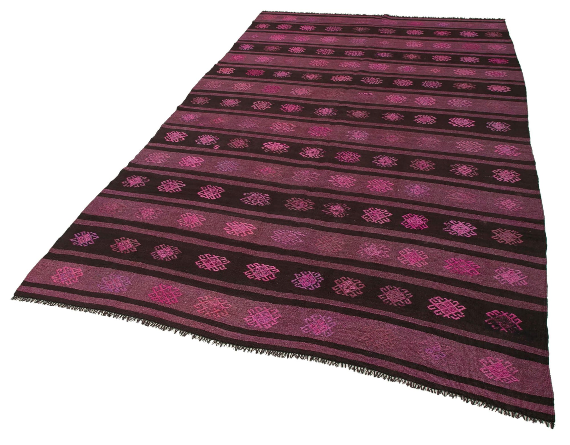 6 x 10 Pink Vintage Turkish Kilim Rug - 3942