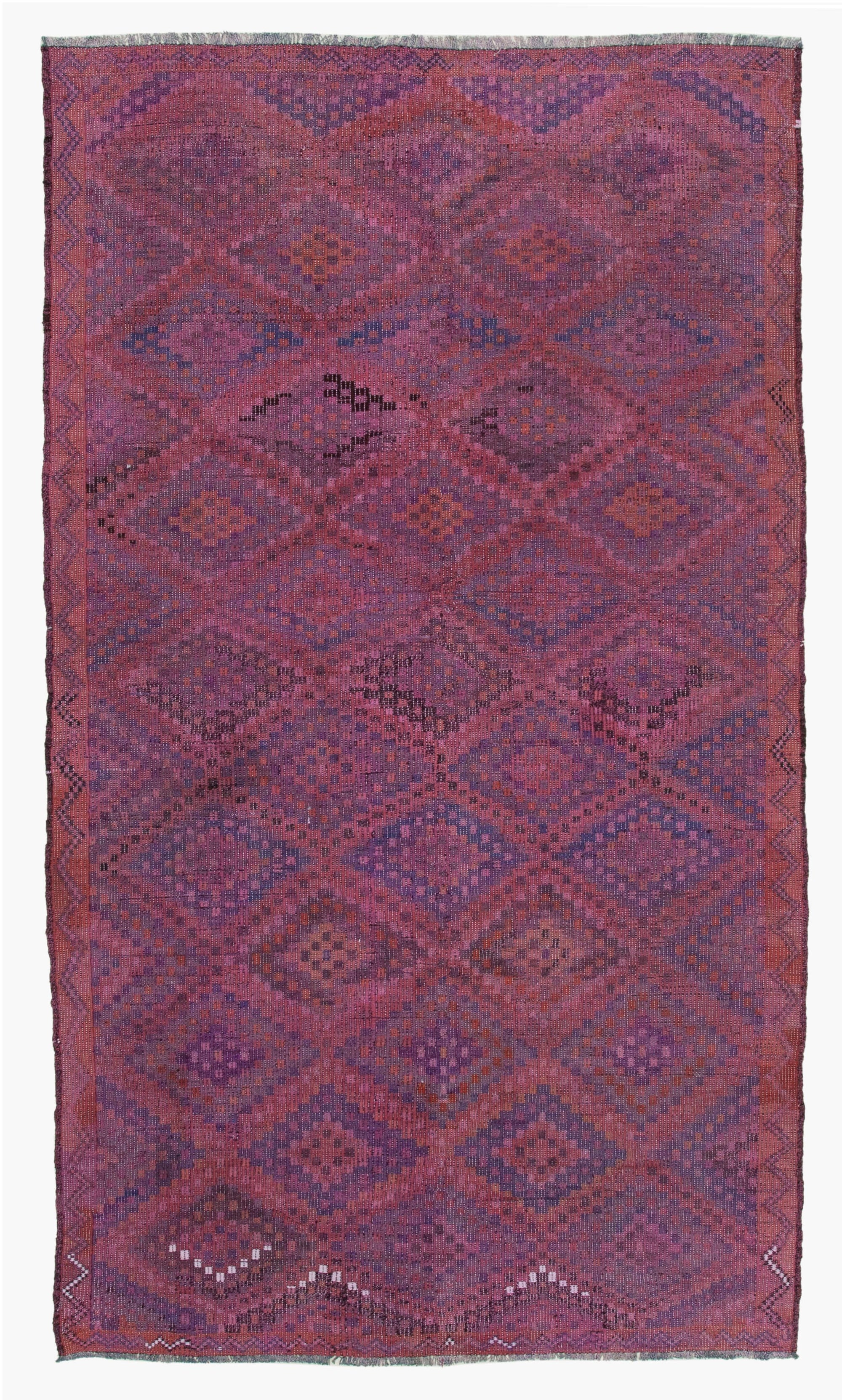 6 x 9 Pink Vintage Turkish Kilim Rug - 3944