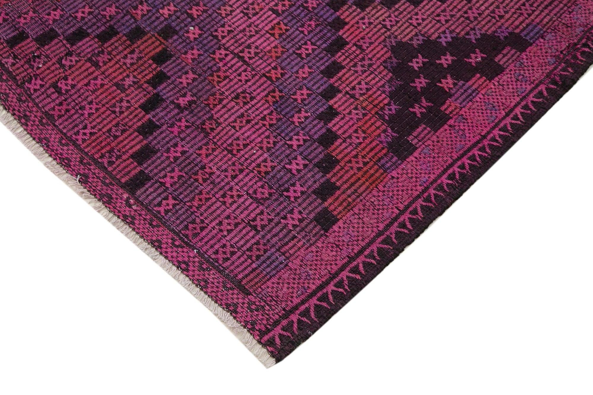 6 x 9 Pink Vintage Turkish Kilim Rug - 3959