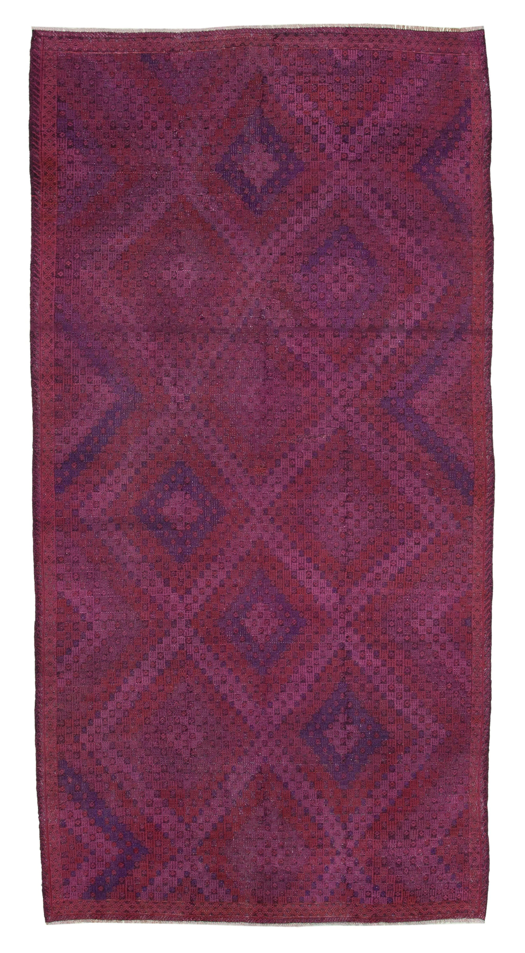 6 x 11 Pink Vintage Turkish Kilim Rug - 3962