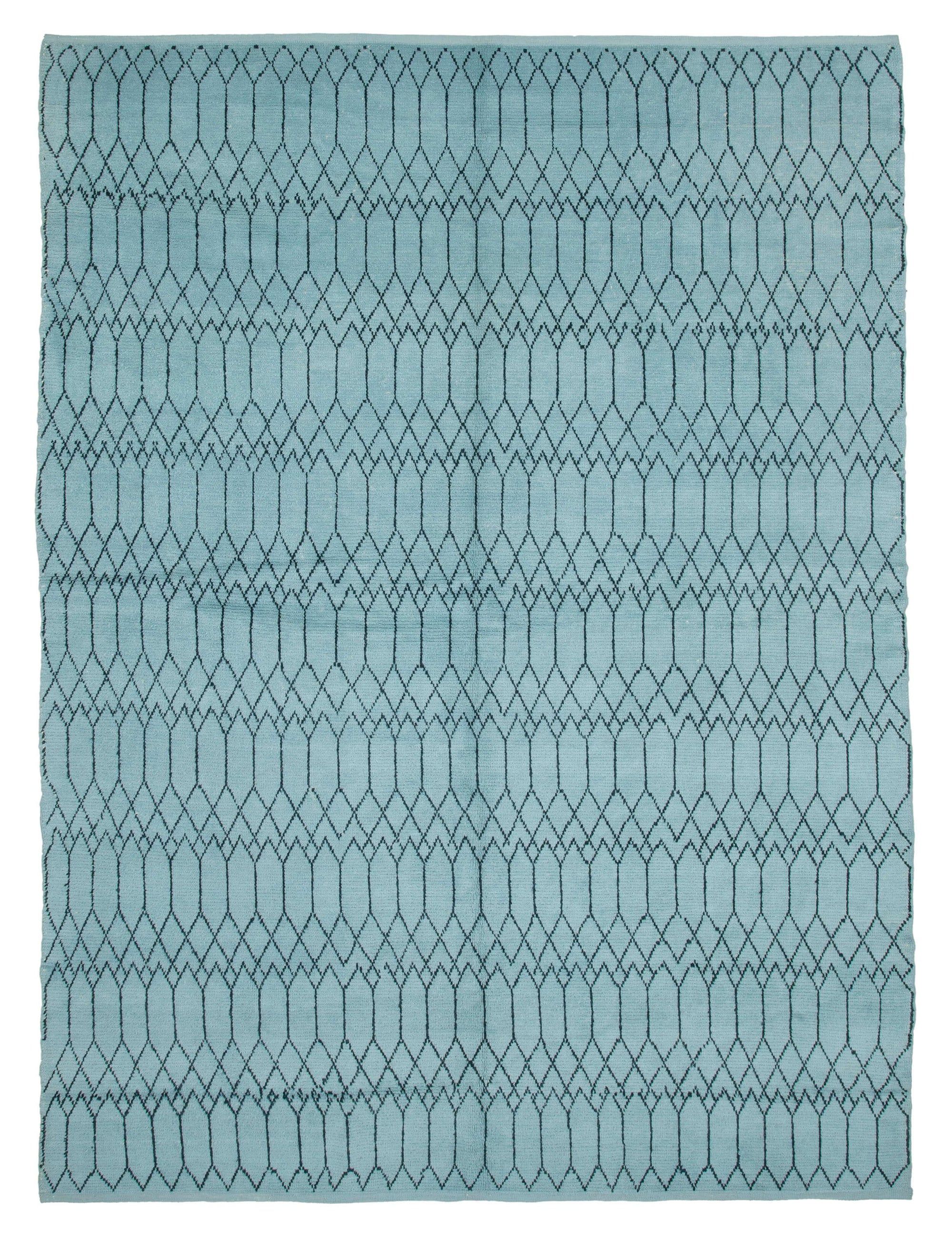 9 x 12 Blue Moroccan Rug - 4013