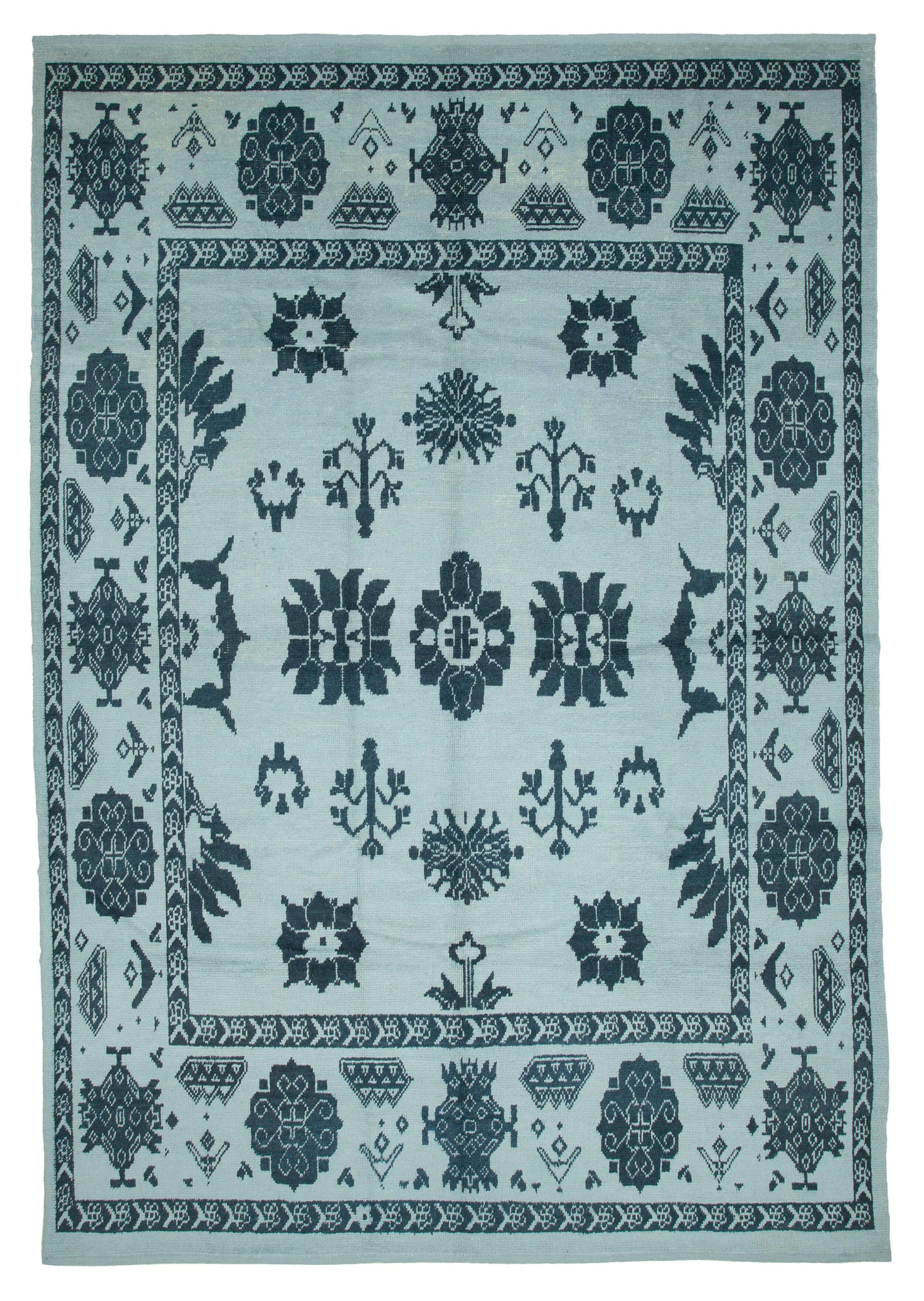 10 x 14 Blue Moroccan Rug - 4010