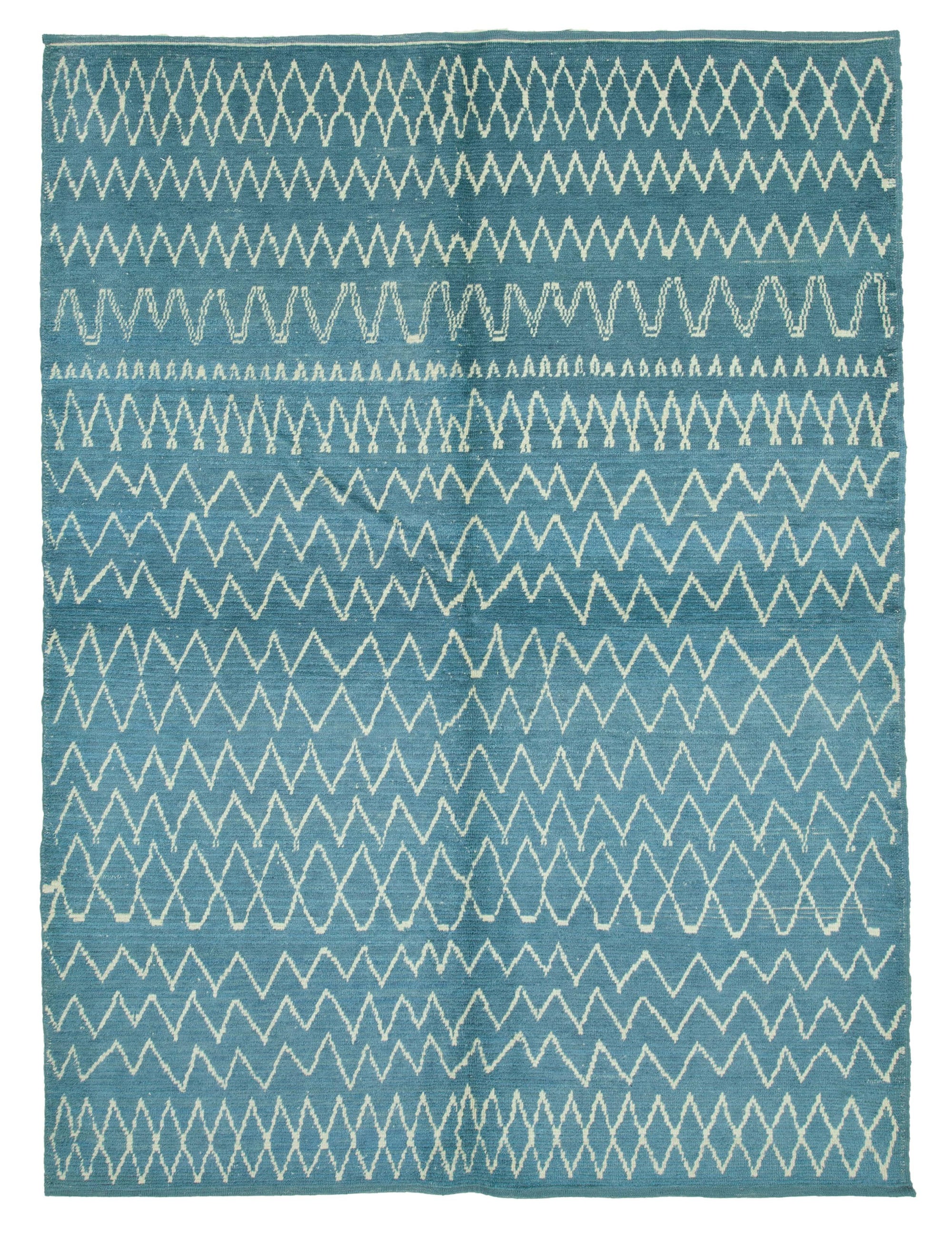 7 x 10 Blue Moroccan Rug - 4007