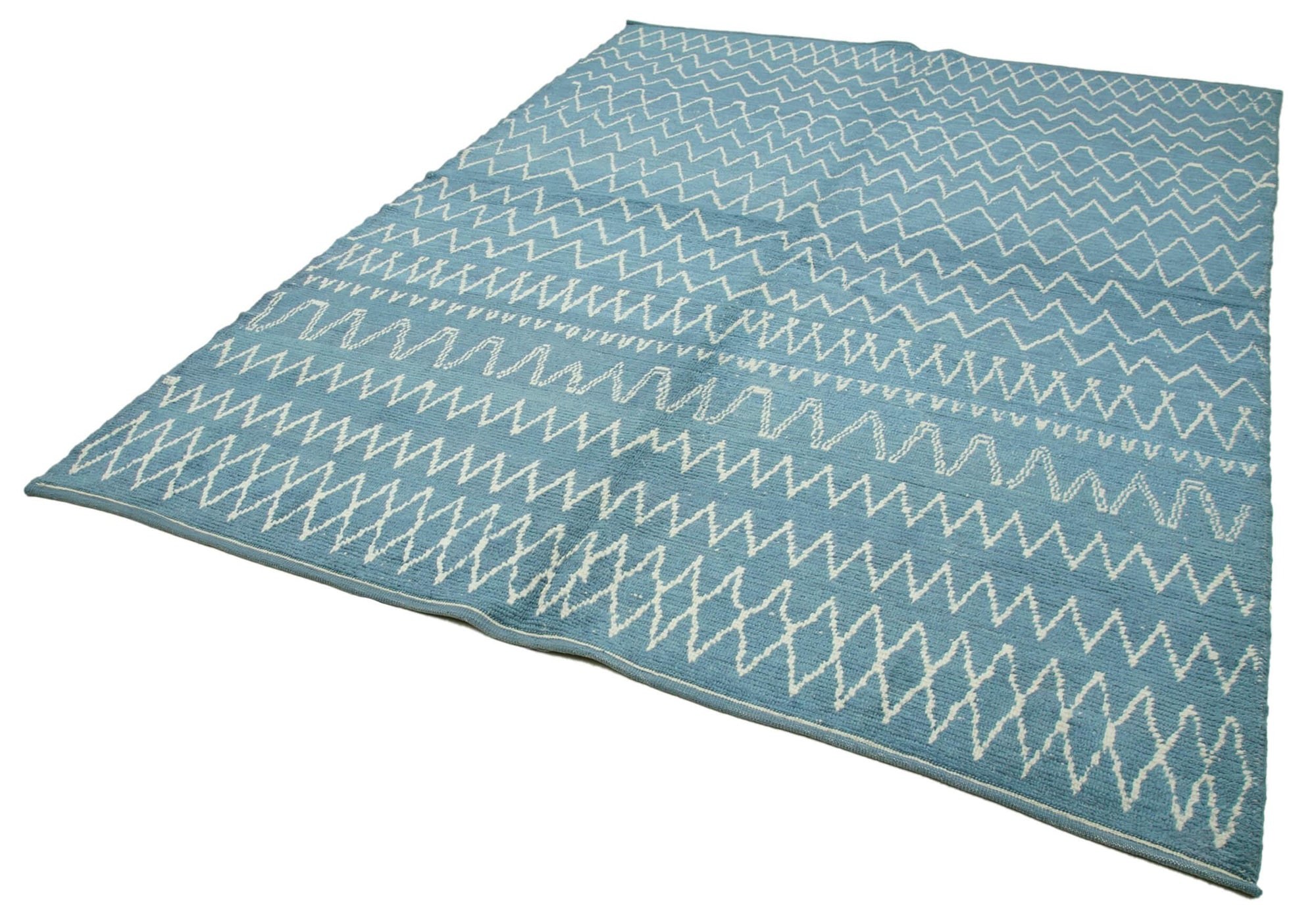 7 x 10 Blue Moroccan Rug - 4007